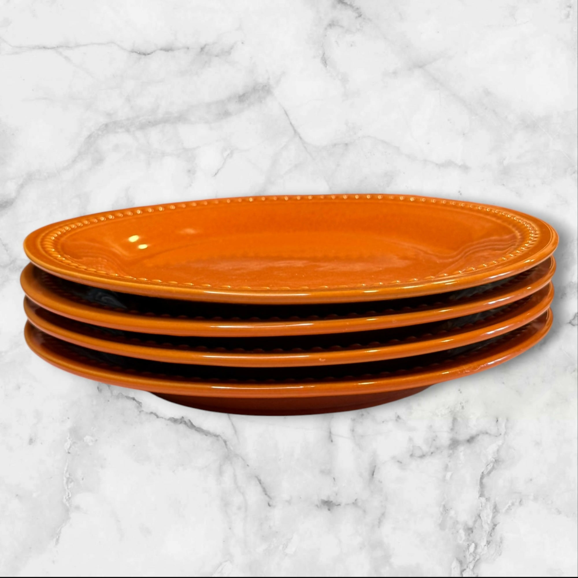 Pier 1 Spice Route Nutmeg Salad Plates | Set of 4 | Excellent Condition