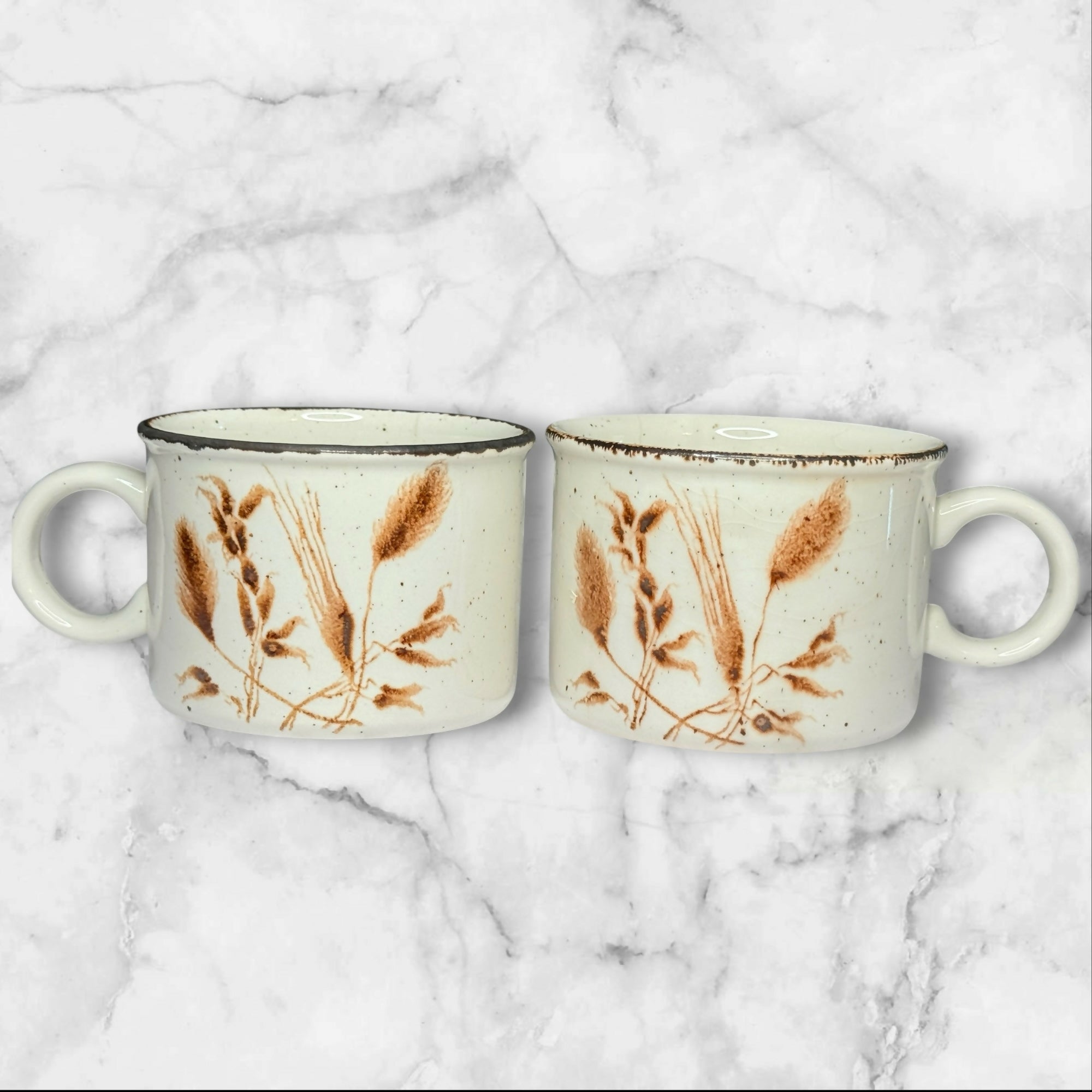 W.R. Midwinter Stonehenge Wild Oats Flat Cups | Set of 2 | Gently Used