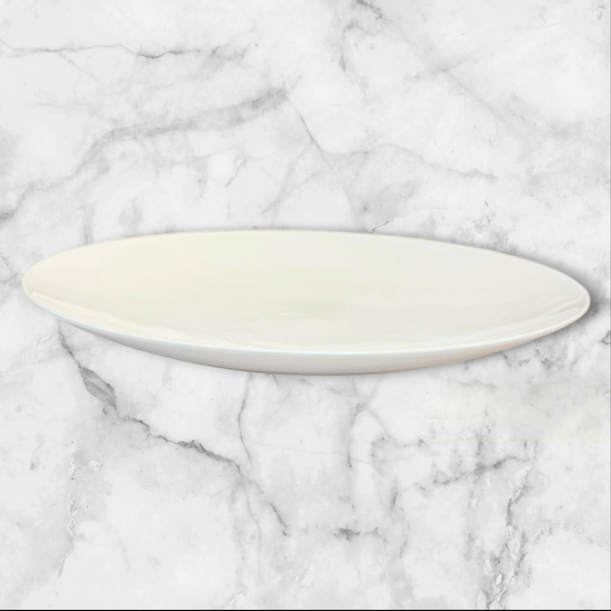 Crate & Barrel Nikko Reflections Coupe Dinner Plates | Set of 4 | Excellent