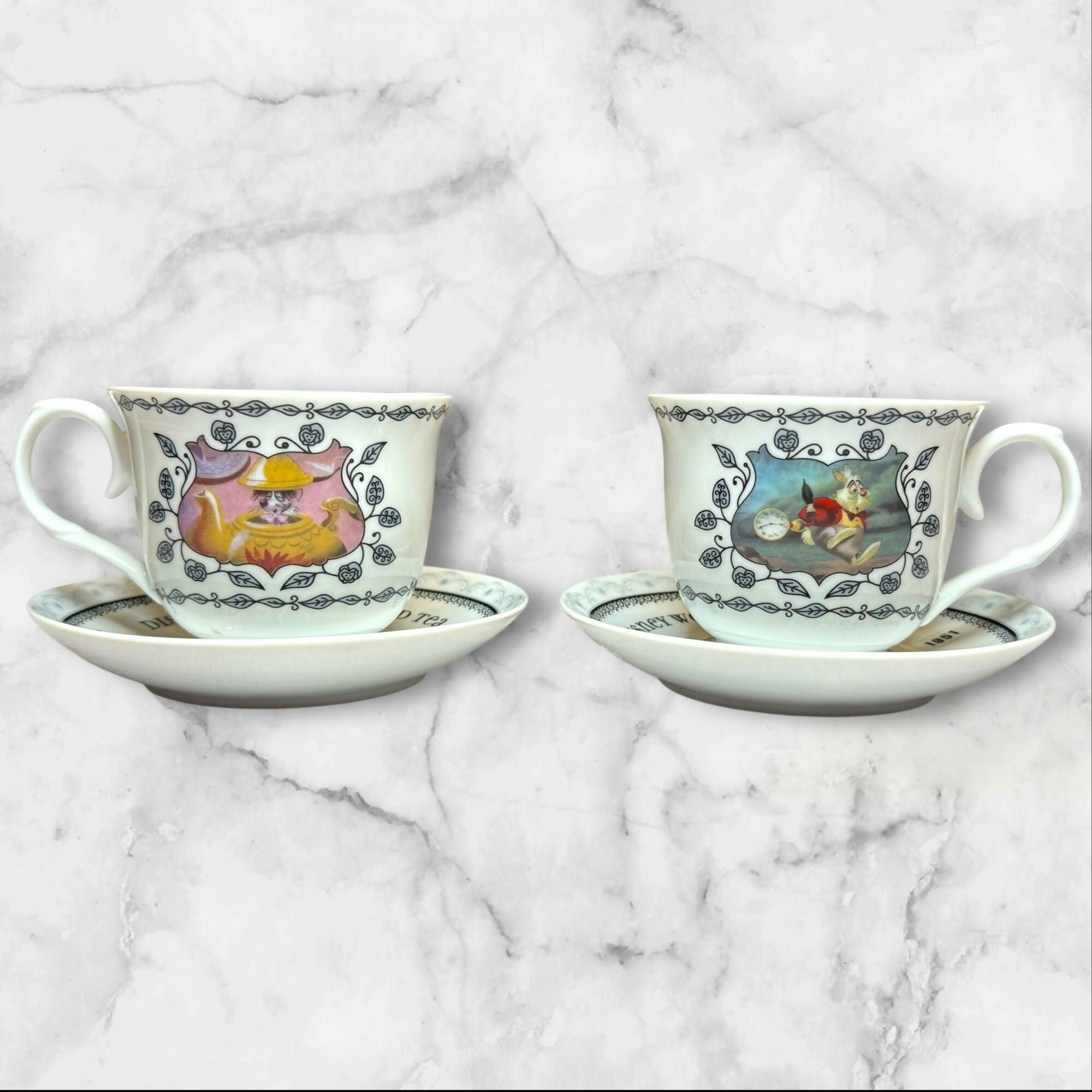 Disney Wonderland Tea Cup & Saucer Set | Alice in Wonderland | Excellent