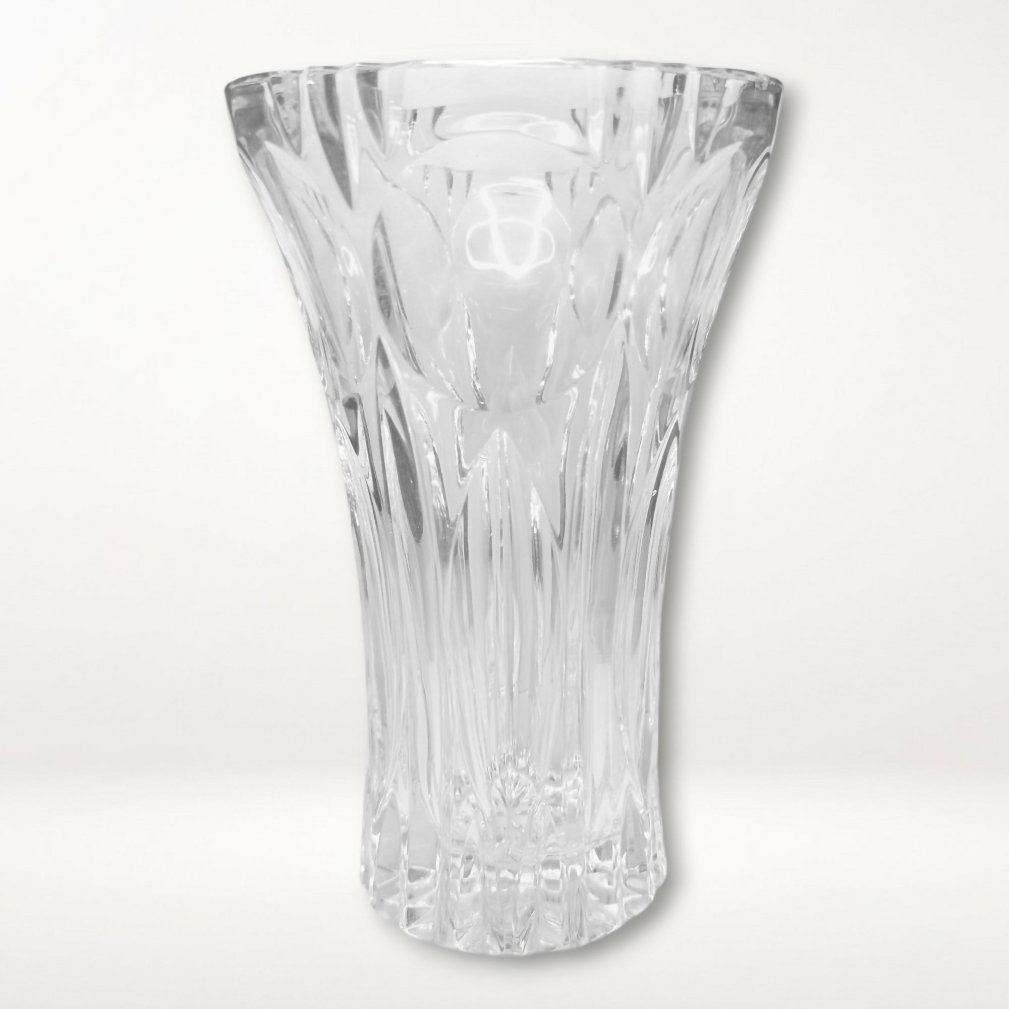 Crystal Cut Glass Flared Vase | 7.125 Inch | Gently Used