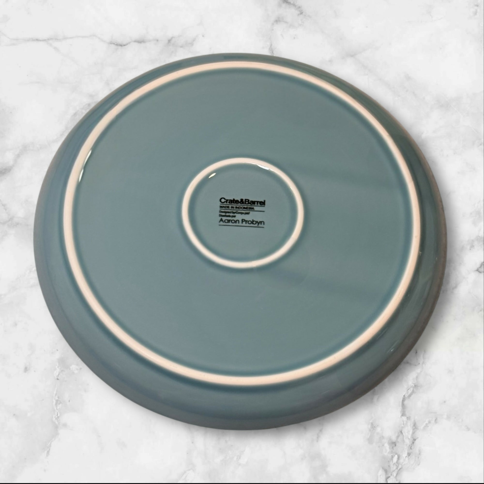Crate & Barrel Hue Light Blue Aaron Probyn Salad Plates | Set of 5 | Great Condition