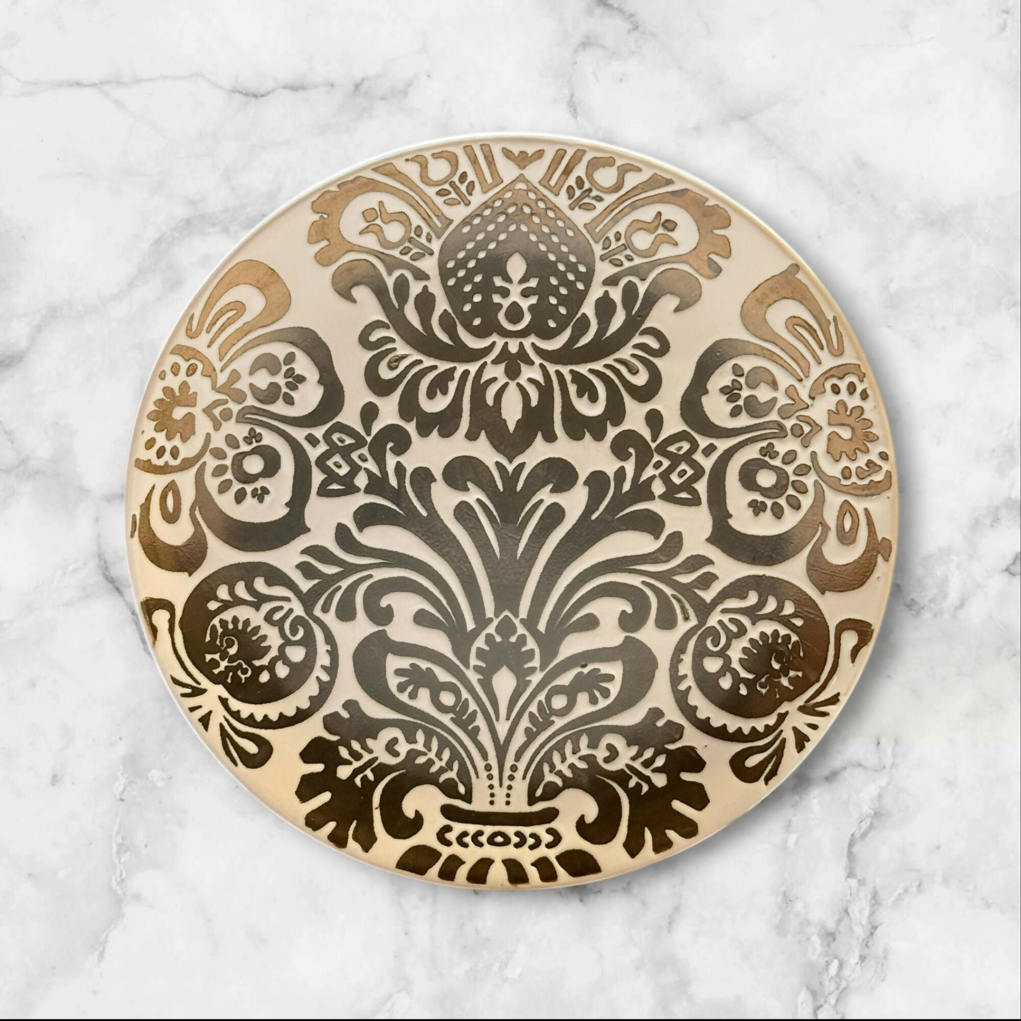 Beekman Home Black & White Floral Salad Plates | Set of 4 | Gently Used