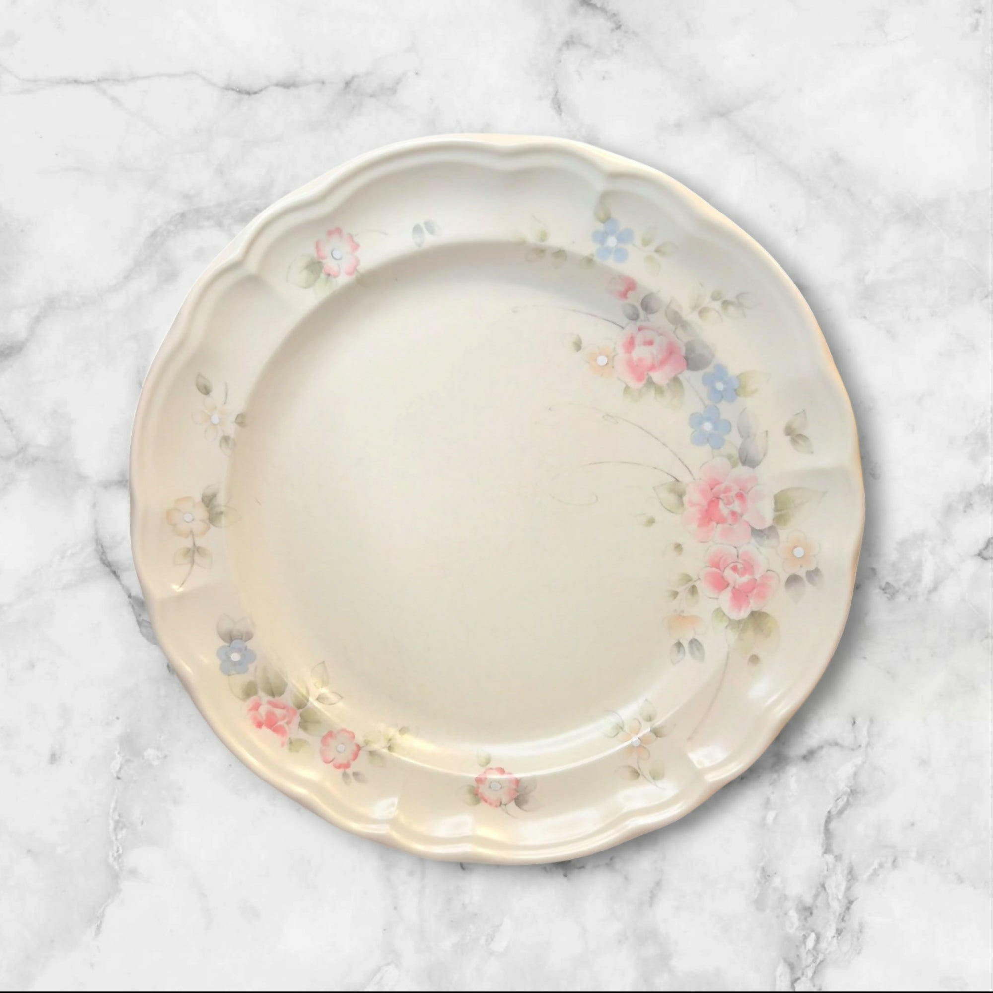 Pfaltzgraff Tea Rose Dinner Plates Set of 5 Vintage Great Condition