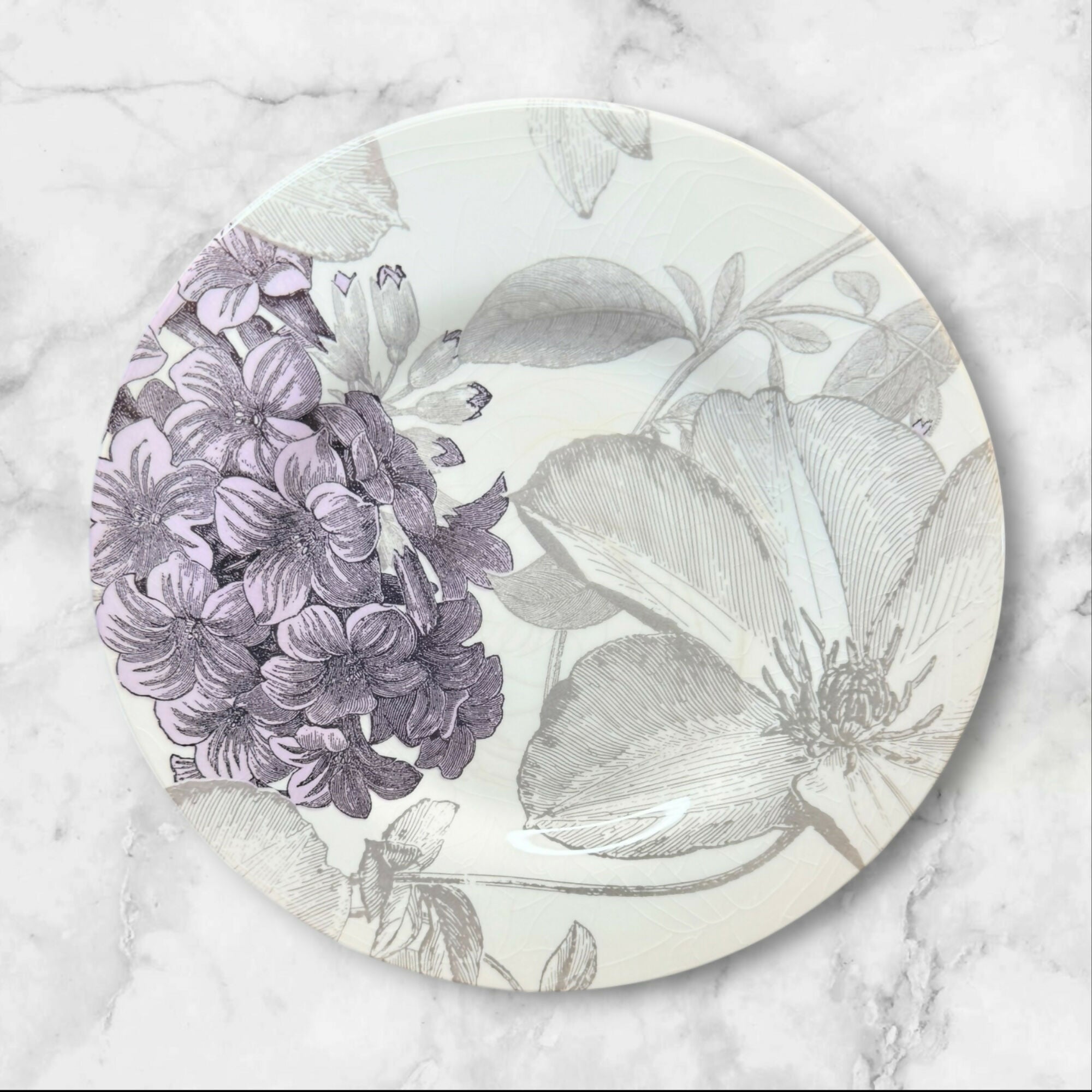 Andrew Tanner Royal Stafford Clematis Salad Plates | Set of 4 | Vintage England