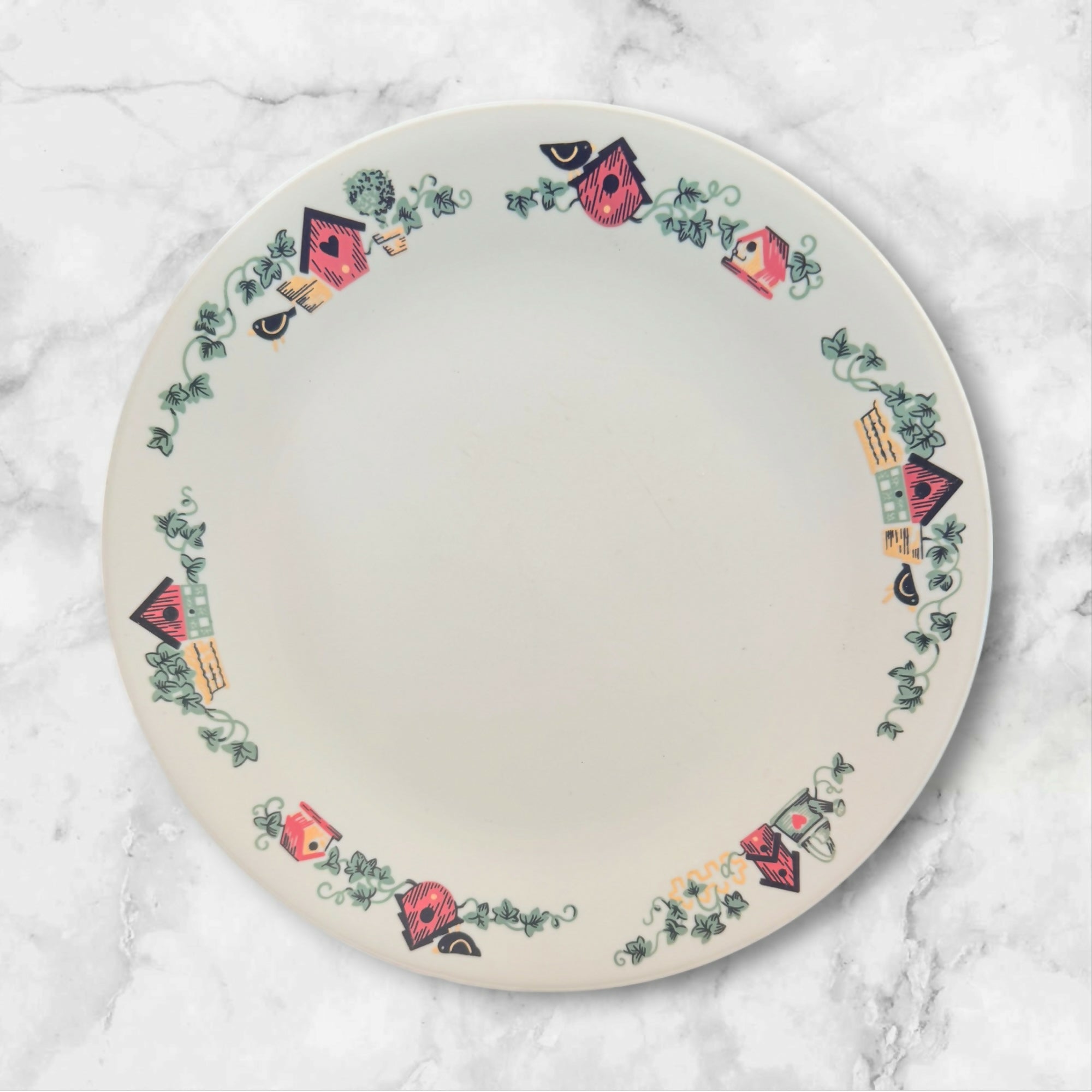 Corelle Garden Home Dinner Plates Set of 4 Good Condition