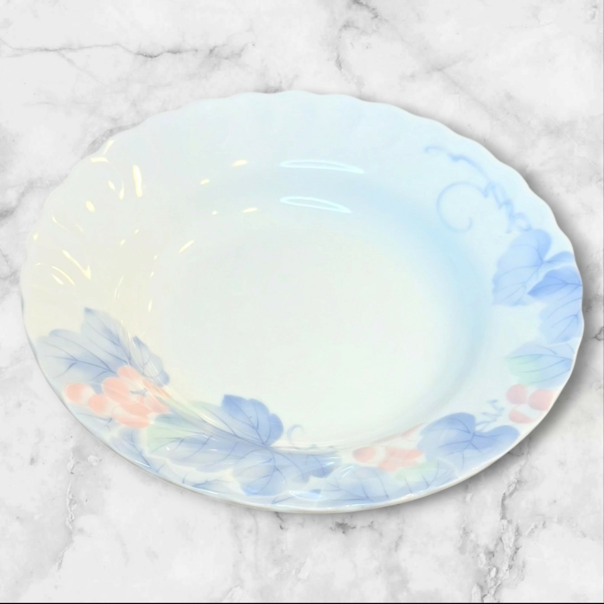 Tatung Kiln Grapevine Large Rim Soup Bowls | Set of 4 | Excellent Condition