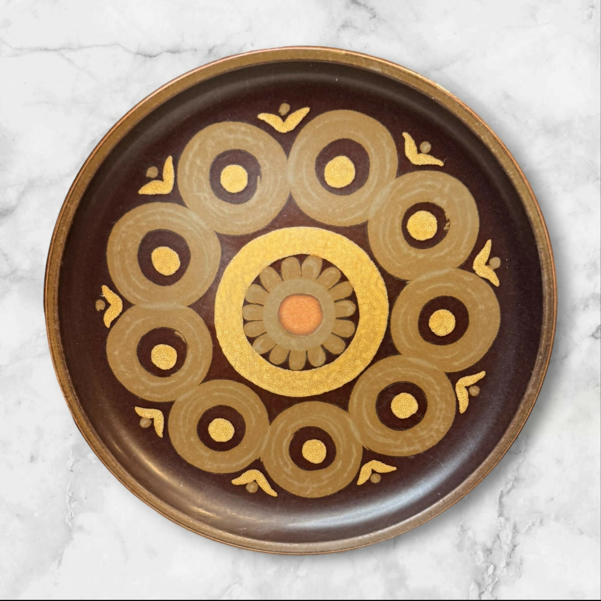 Denby Langley Samarkand Brown Dinner Plates | Set of 5 | Great Condition