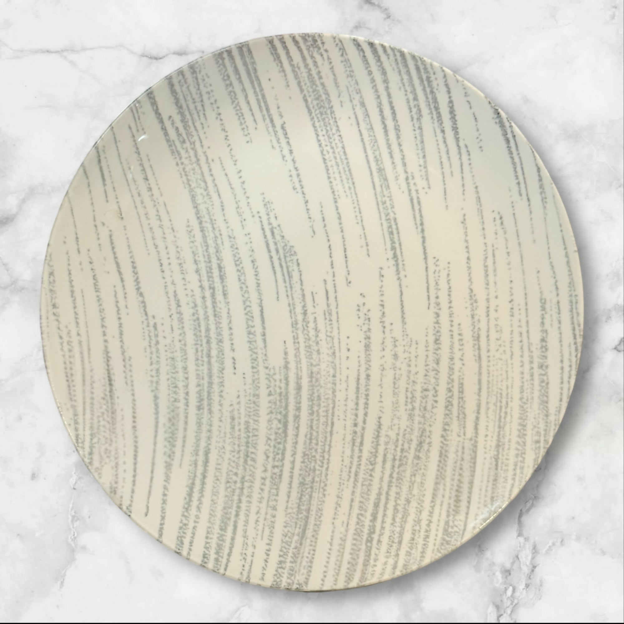 Royal USA Windblown Grey Dinner Plates | Set of 4 | Fair Condition