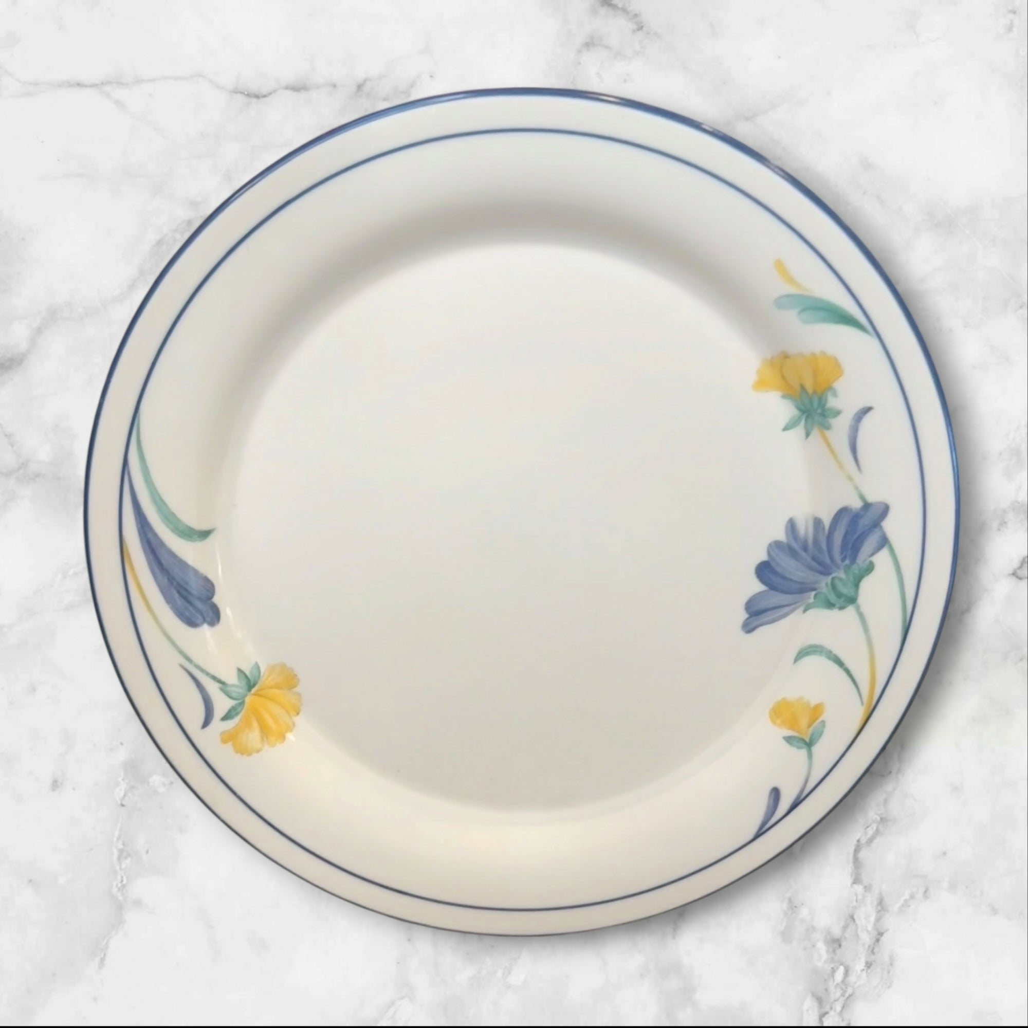 Lenox Buttercups on Blue (For The Blue) Salad Plates | Set of 4 | Great Condition