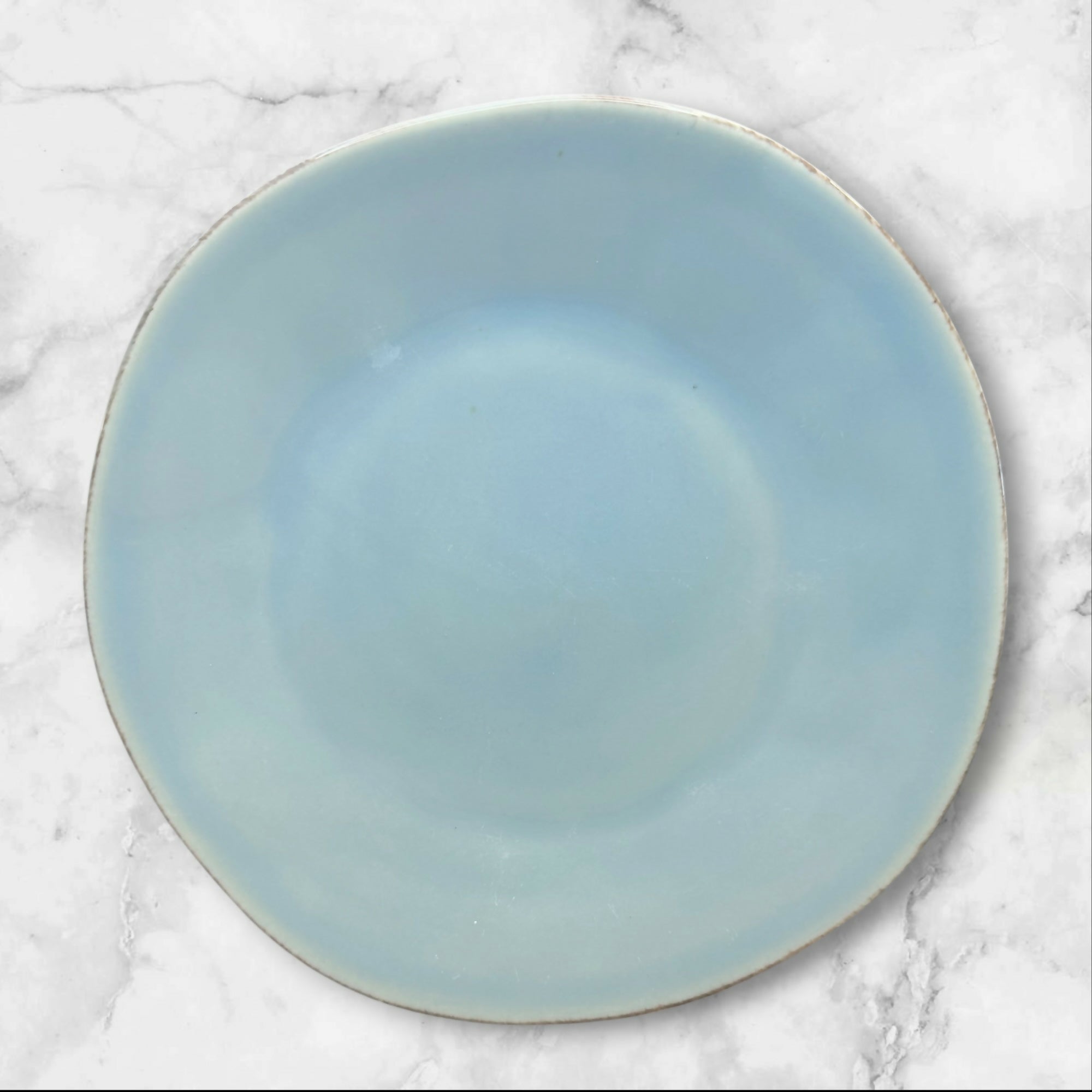 Crate & Barrel Marin Blue Salad Plates Set of 6 | Gently Used Condition