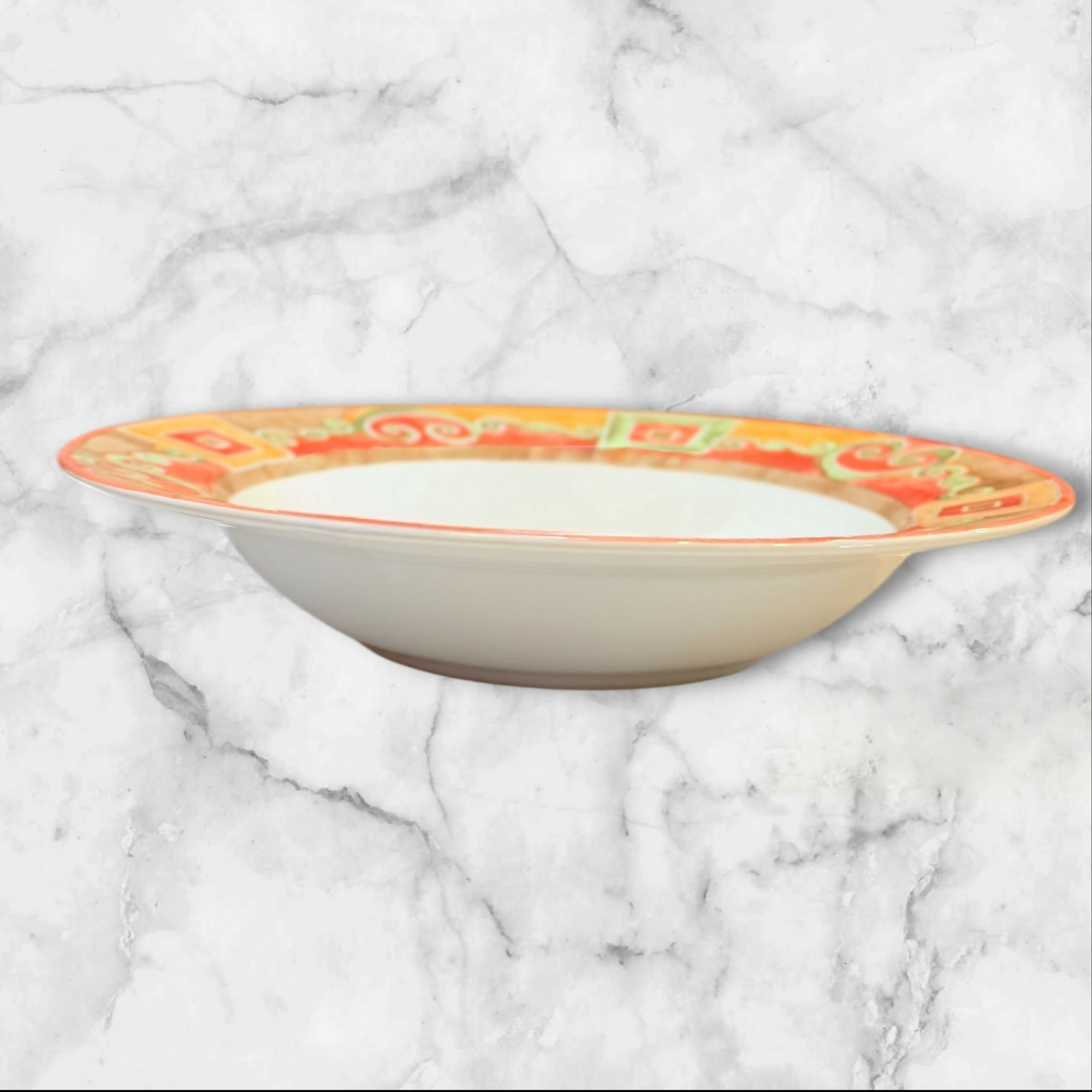 Interiors PTS Catalina Rim Soup Bowls Set of 4 | Excellent Condition