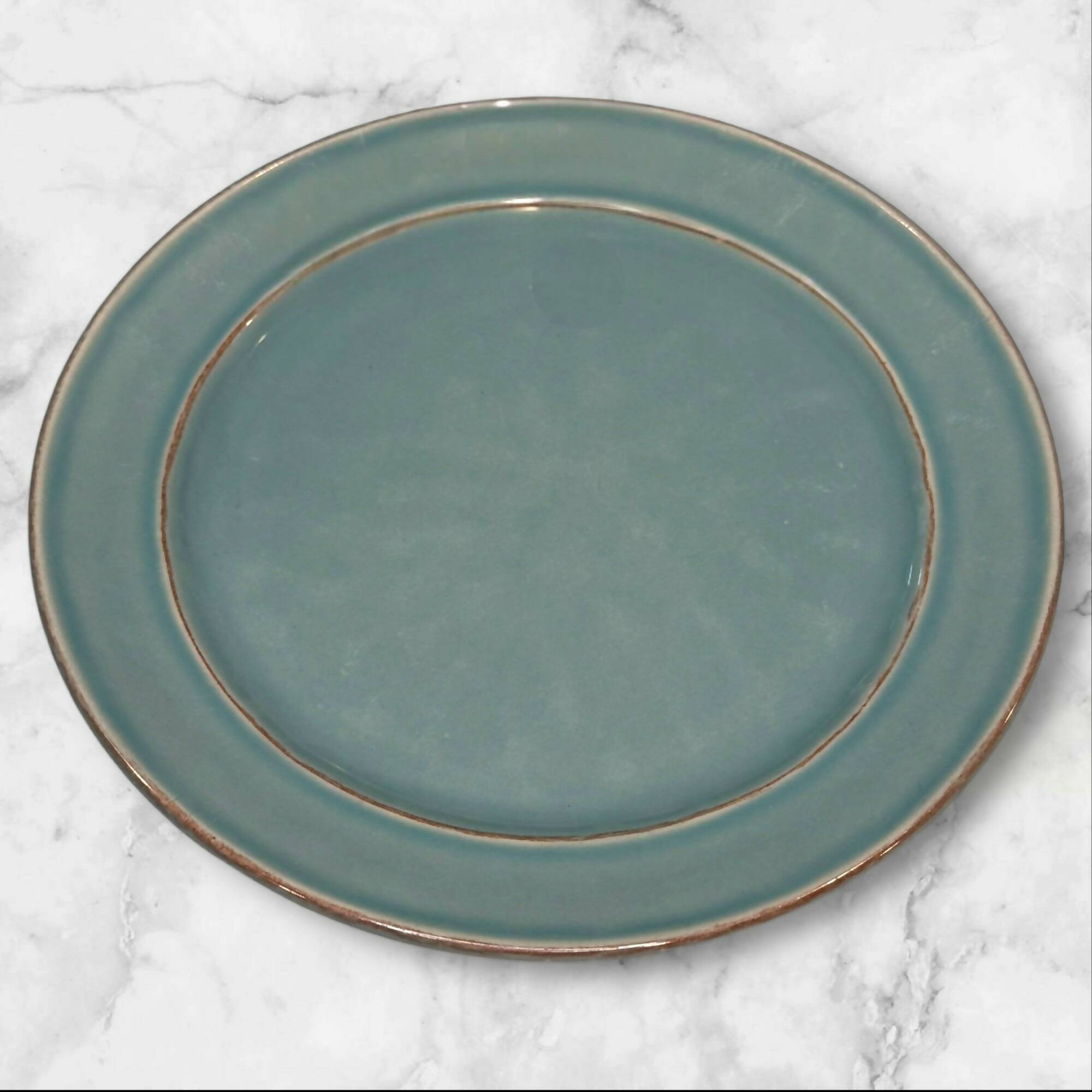 Pottery Barn Cambria Turquoise Salad Plates | Set of 5 | Very Good Condition