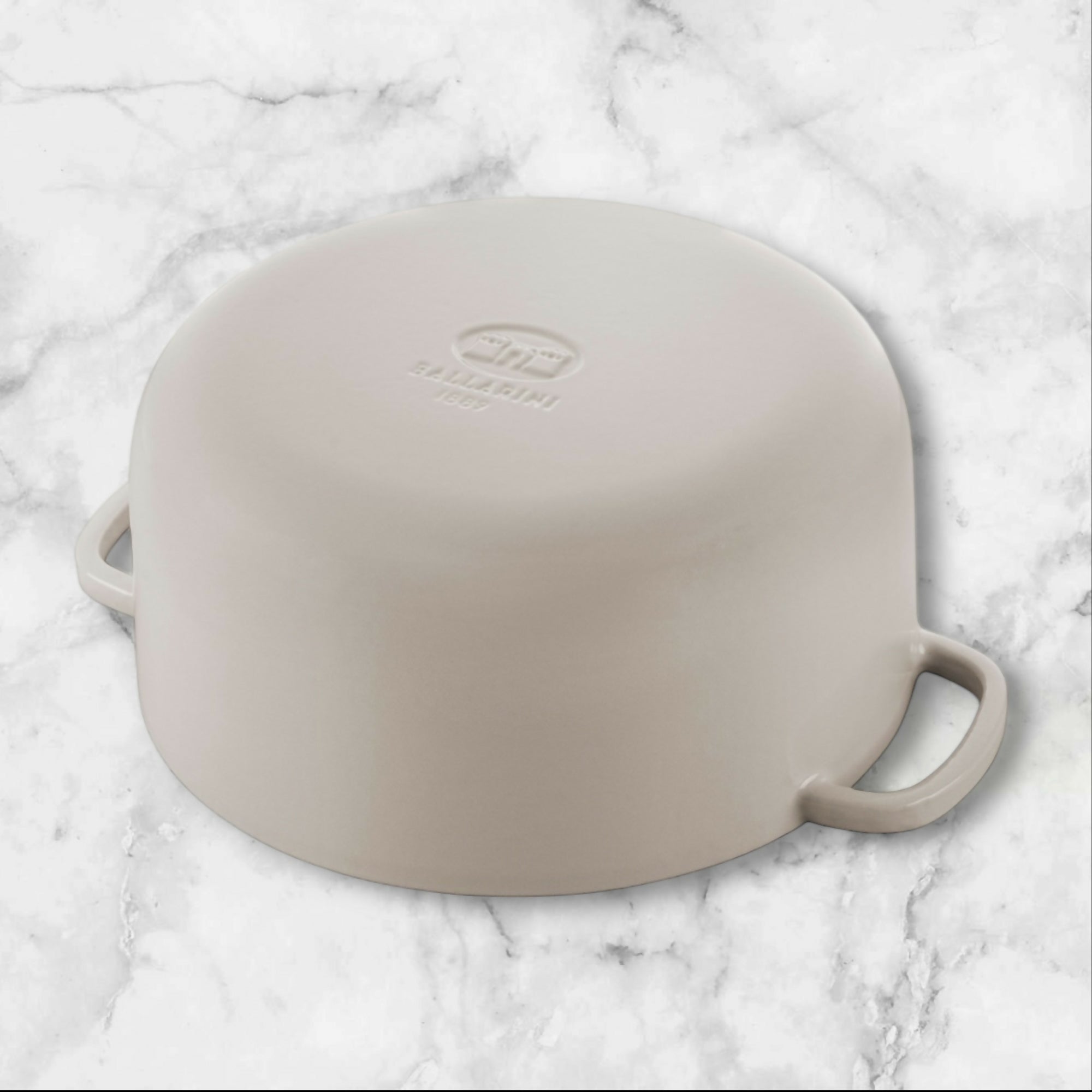 Ballarini Bellamonte Cast Iron Dutch Oven White Enamel 5.75 Qt | New in Box