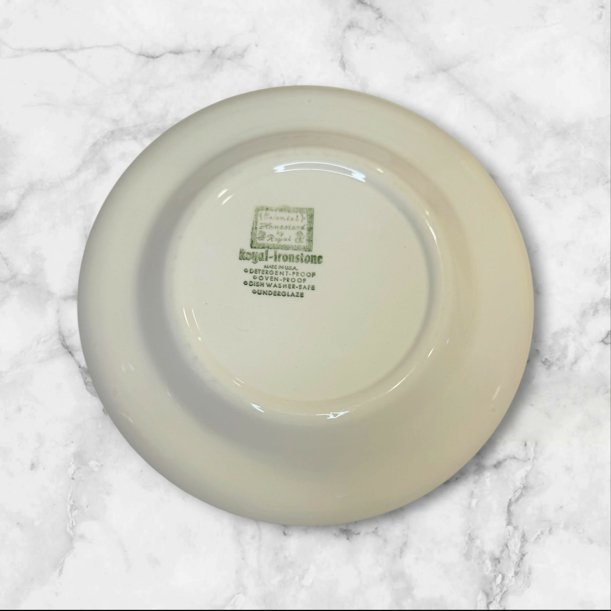Royal Ironstone Colonial Homestead Dinner Plates Set of 4 USA Great Condition