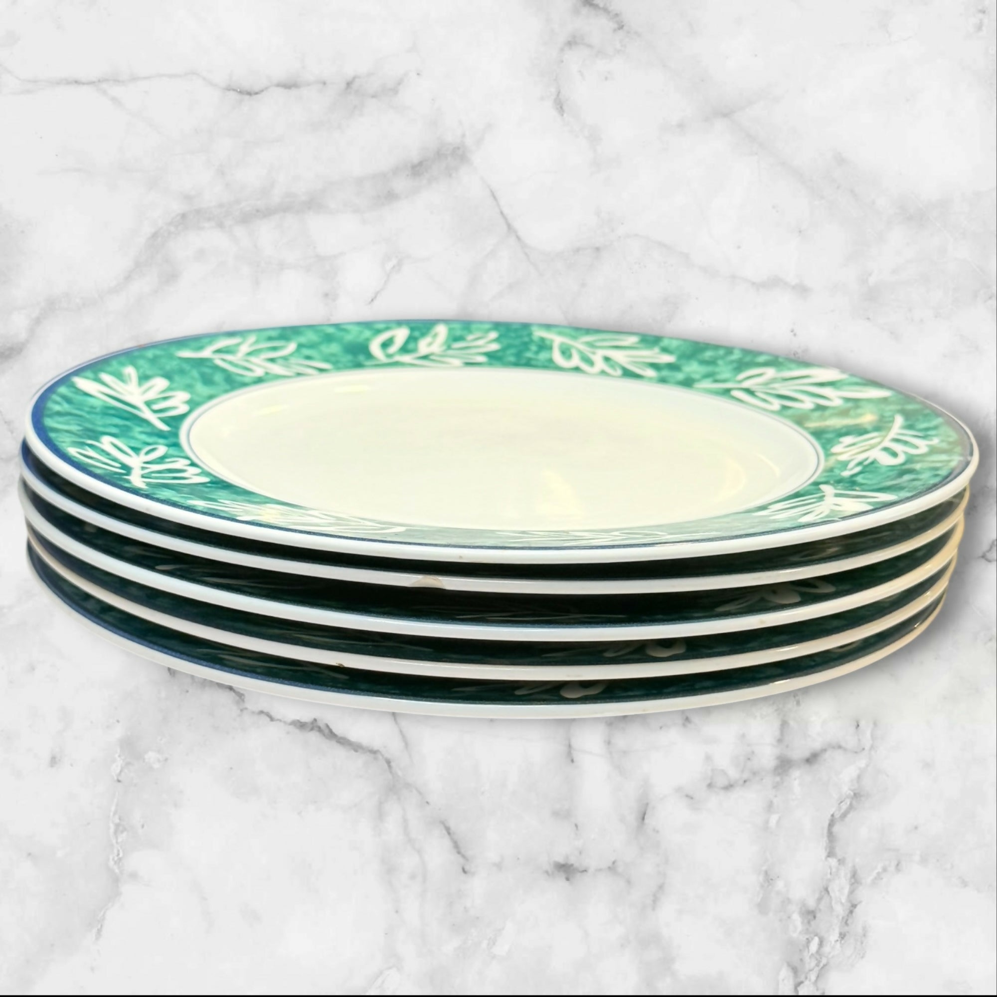 Mikasa Leaf Song Dinner Plates | Set of 5 | Excellent Condition