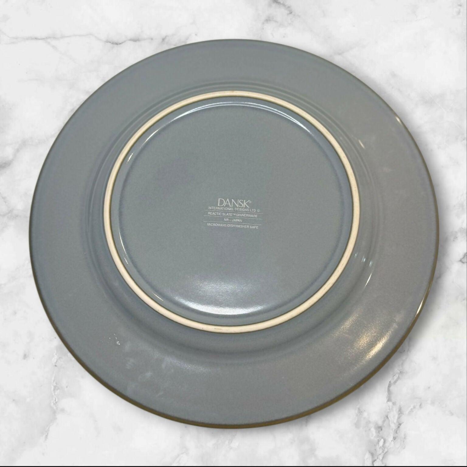 Dansk Reactic Slate Blue Dinner Plates | Set of 3 | Excellent Condition
