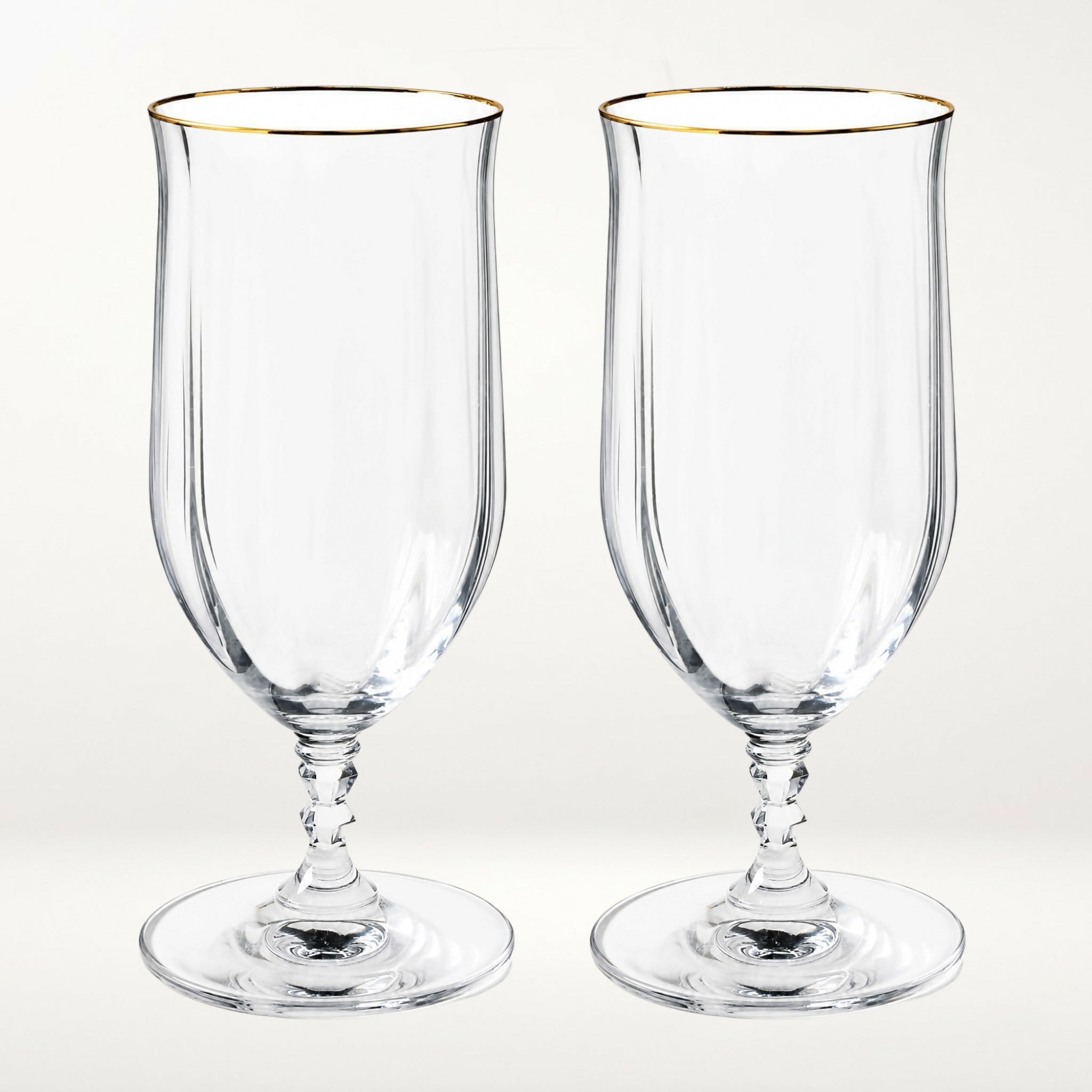 Mikasa Sonata Gold Iced Tea Glasses | Set of 4 | Excellent Condition