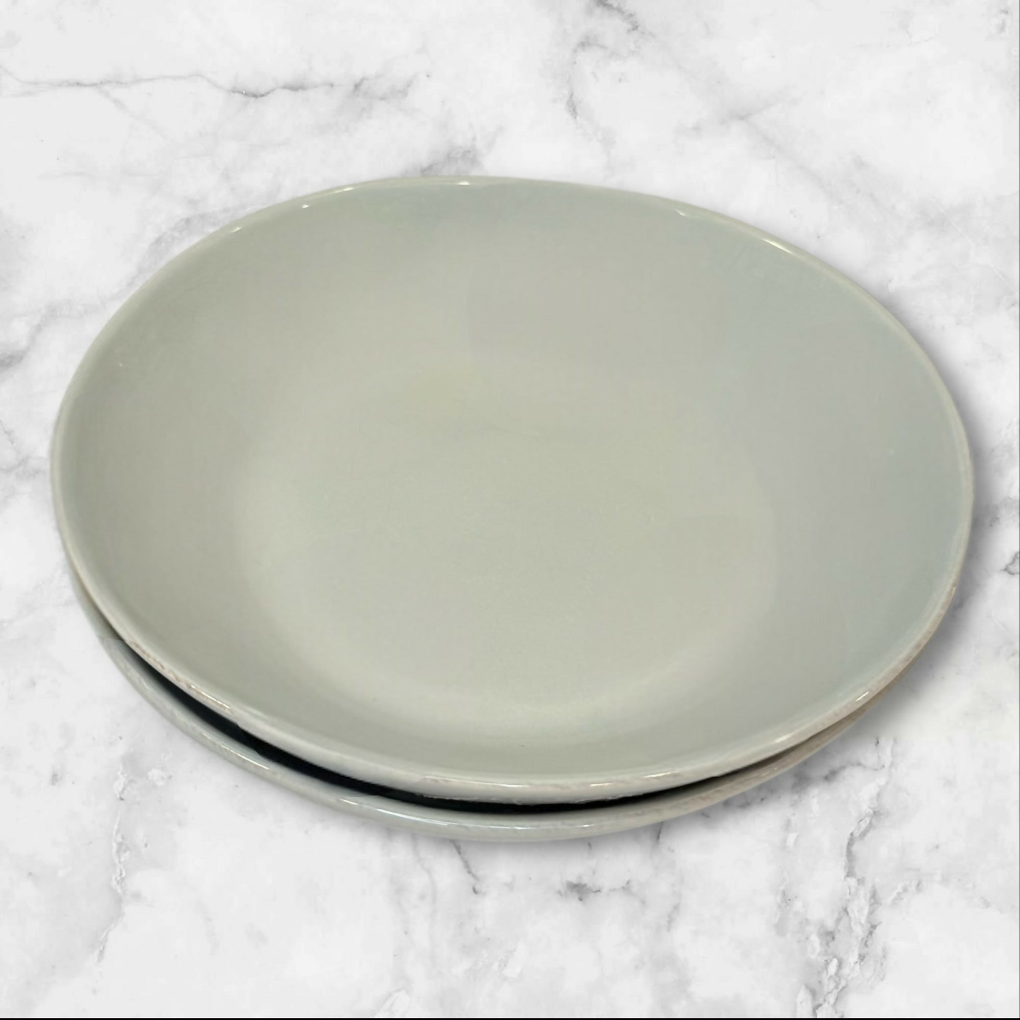 Crate & Barrel Marin Grey Pasta Bowls | Set of 2 | Great Condition