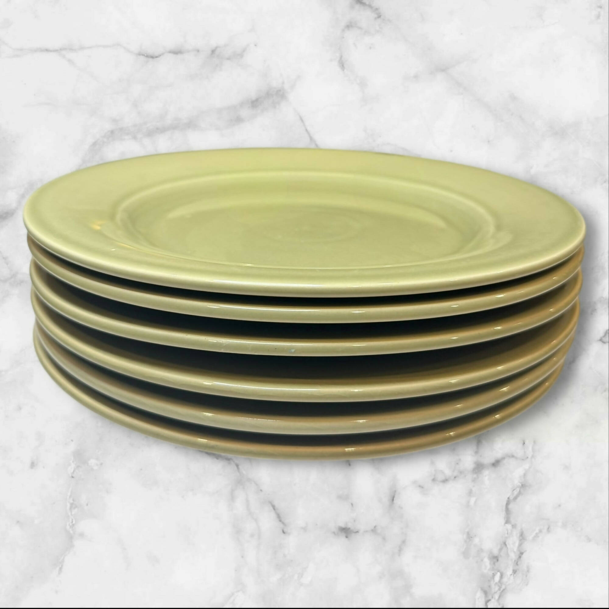 Williams Sonoma Belvedere Sage Dinner Plates | Set of 6 | Excellent Condition