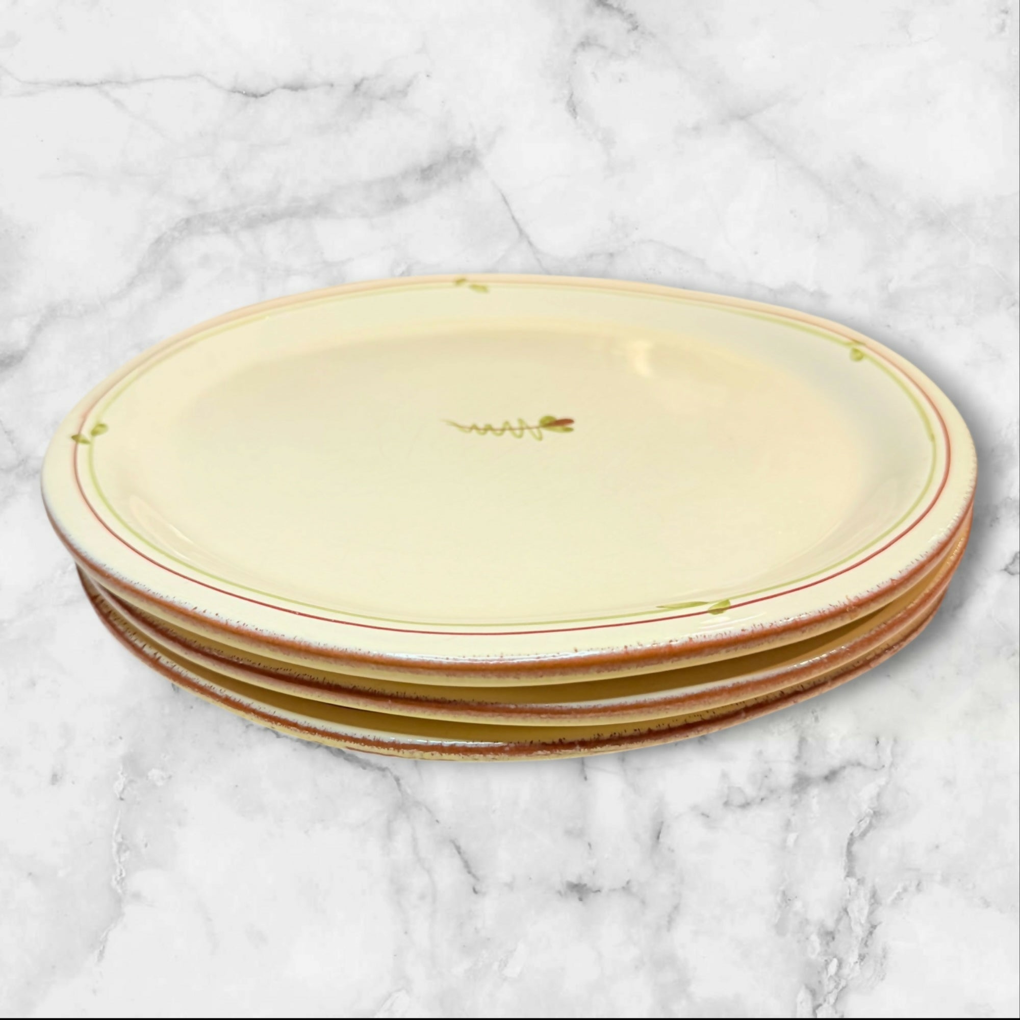 Vietri Fiori Di Bosco Dinner Plates | Set of 3 | Good Condition