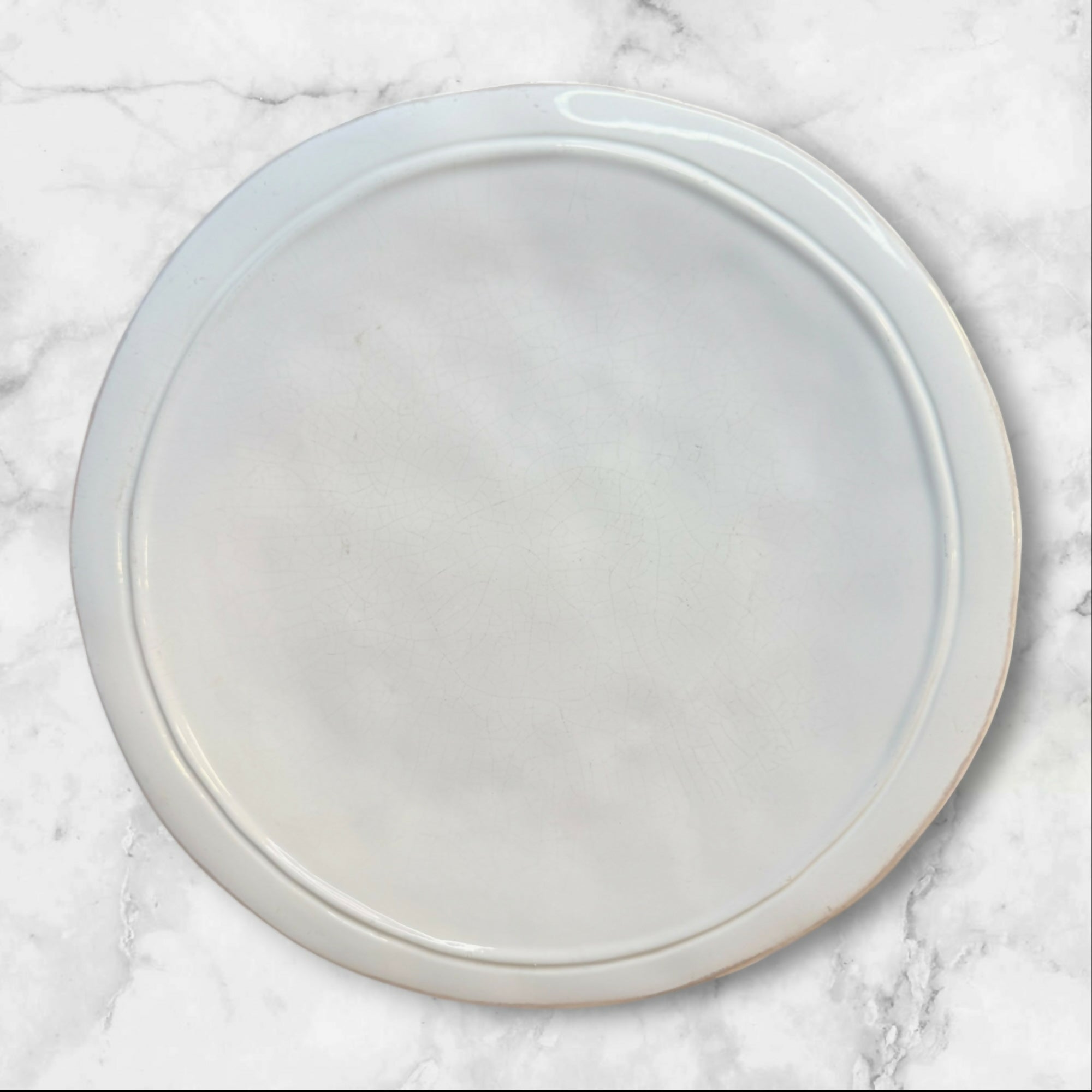 Earthenware Classic White Dinner Plates Set of 4 | Good Condition
