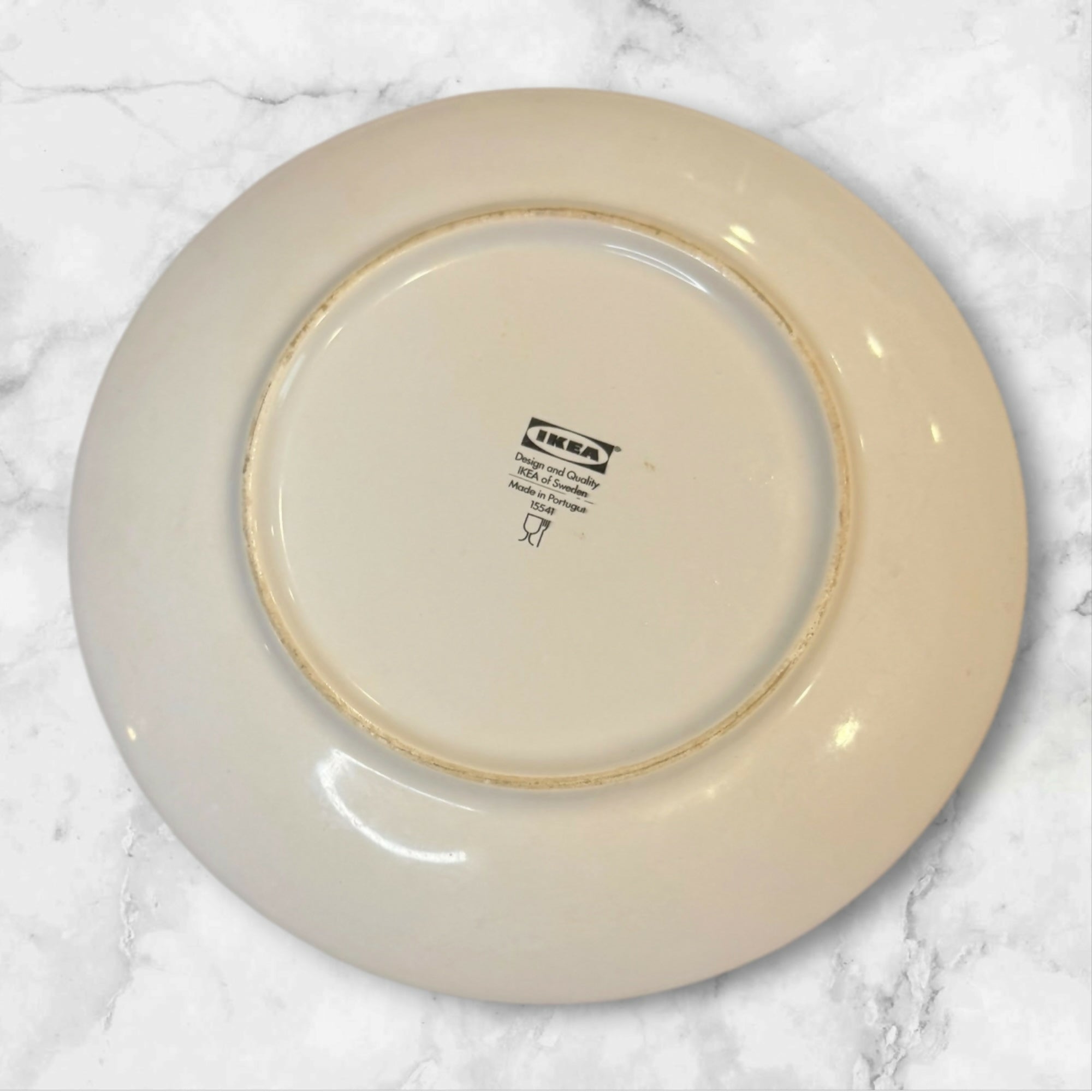 IKEA Behaga Turquoise Salad Plates Set of 4 Good Condition