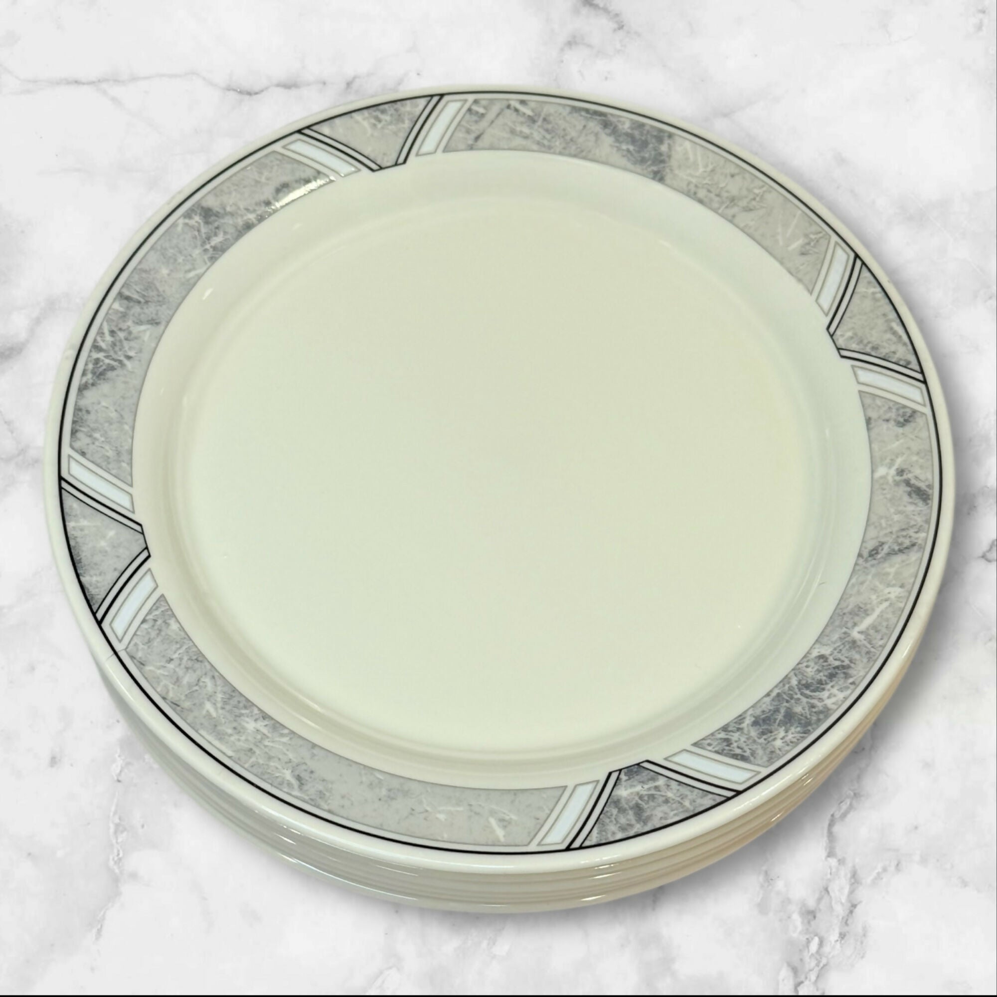 Lenox Natural Accent Granite Dinner Plates | Set of 4 | Excellent Condition