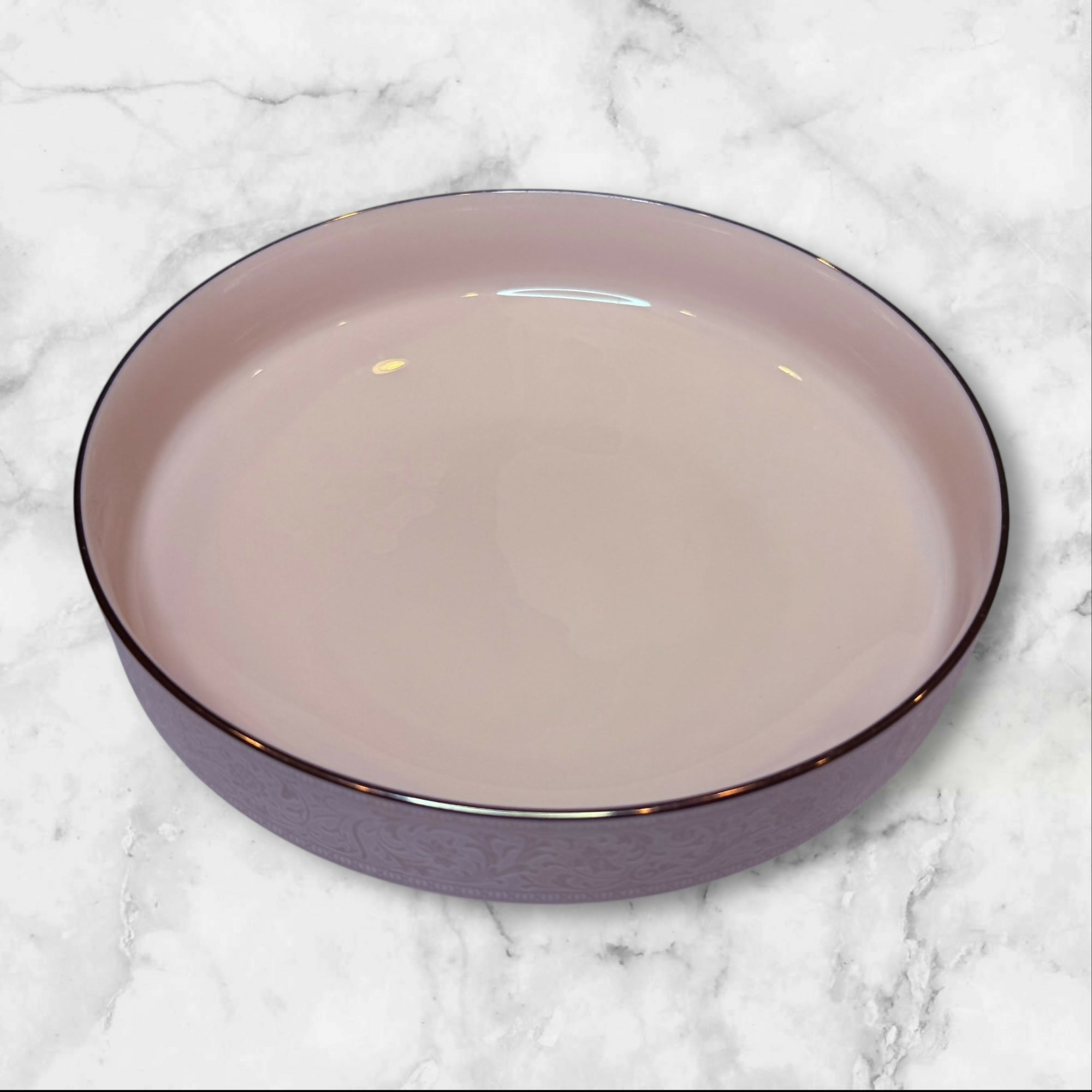 Noritake Always Pink Platinum Rim Cereal Bowls | Set of 4 | Excellent Condition