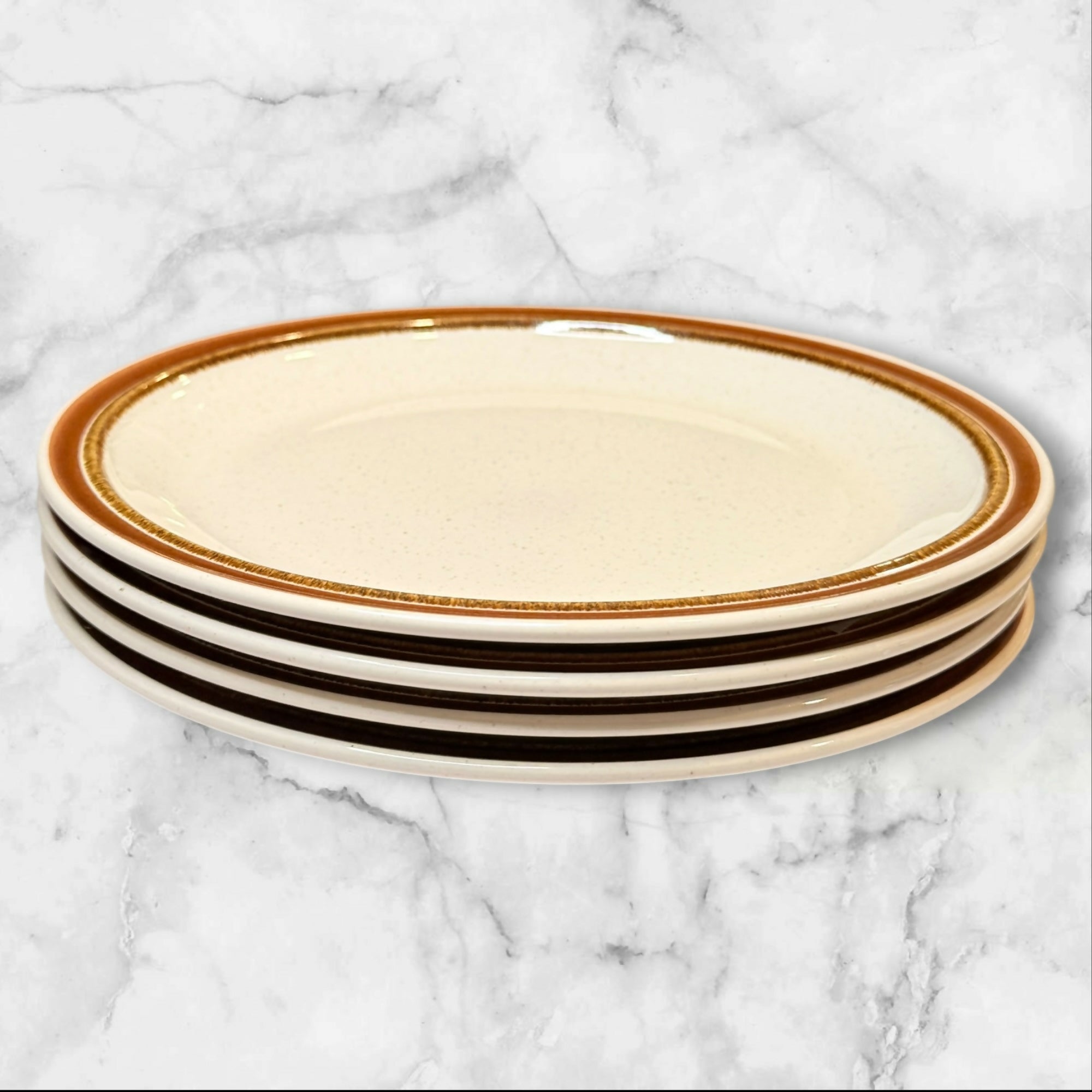 Sunmarc Le’Banc Terra Rust Salad Plates | Set of 4 | Excellent Condition