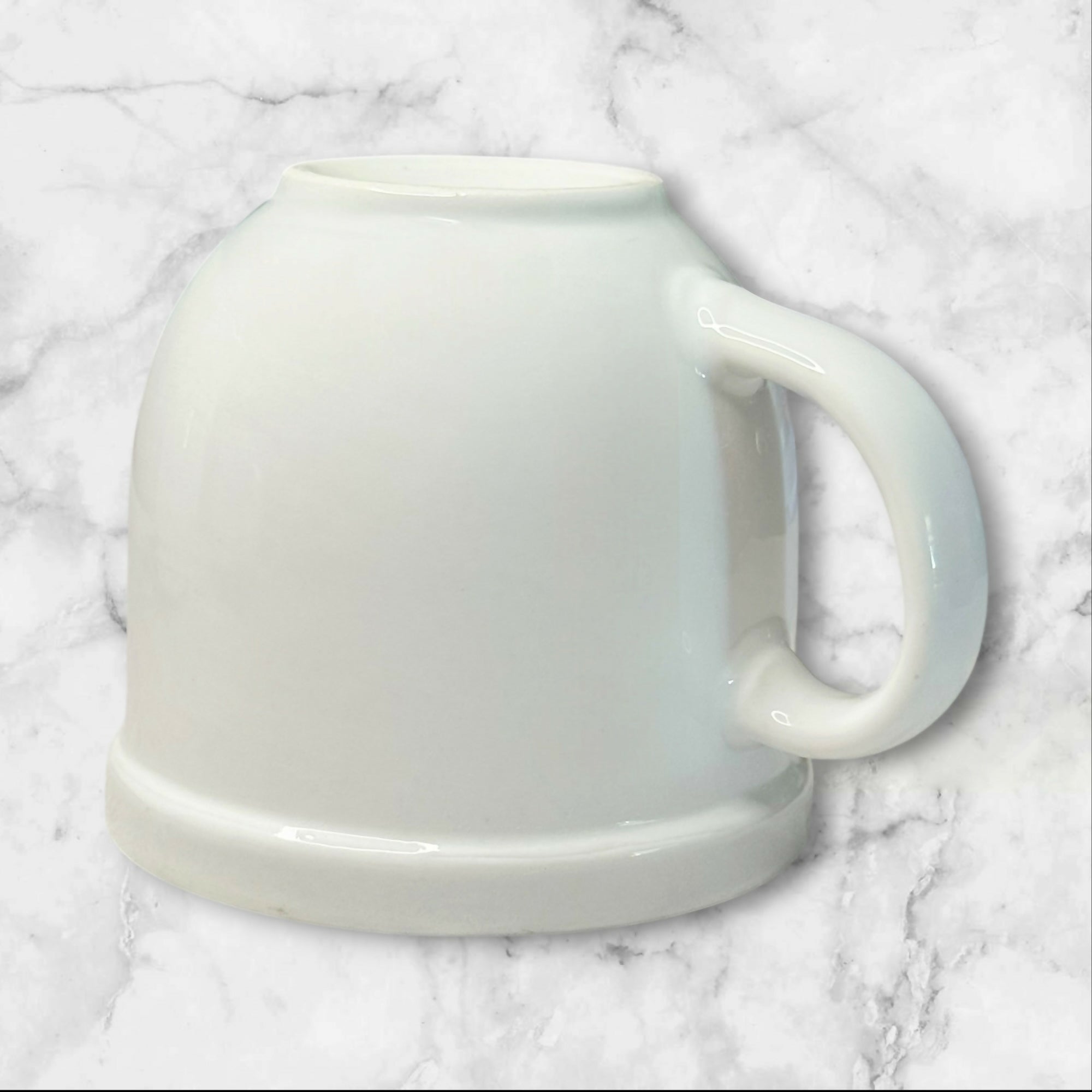 Pottery Barn Suppertime DuJour White Coffee Mugs | Set of 4 | Excellent