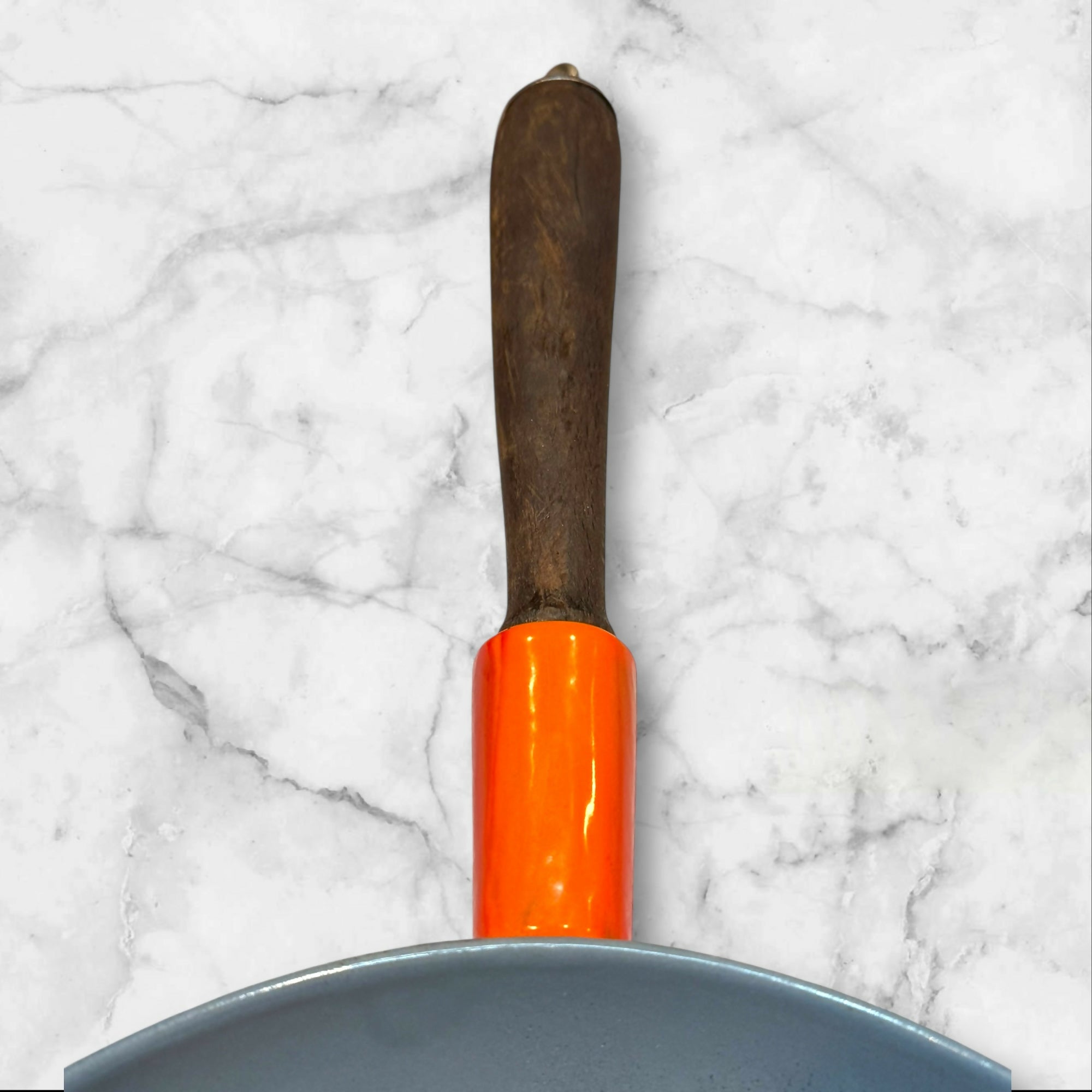 Descoware Flame Orange Enamel Cast Iron Skillet Fry Pan | 7.25” | Great Condition