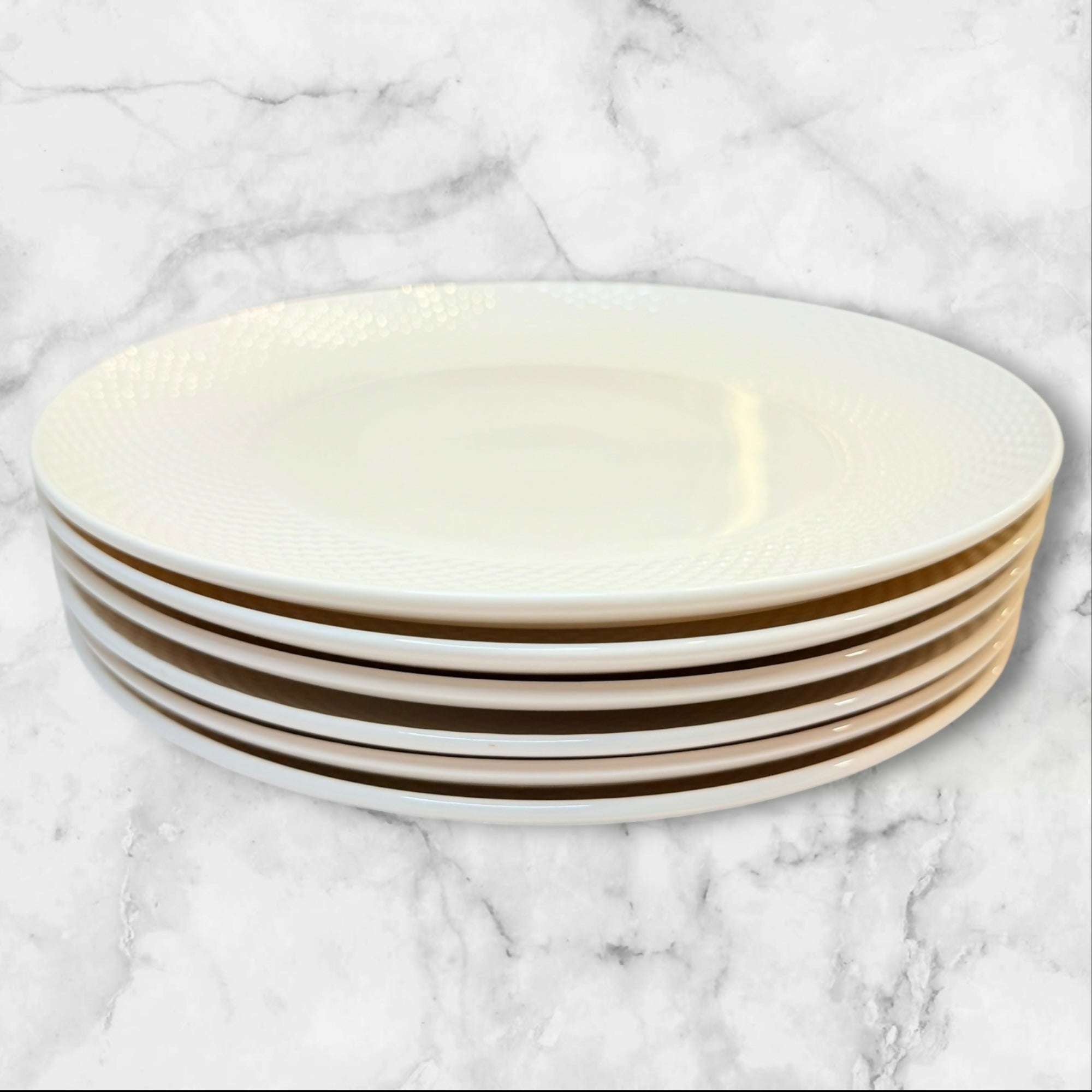Lenox Largo White Accent Salad Plates | Set of 6 | Great Condition