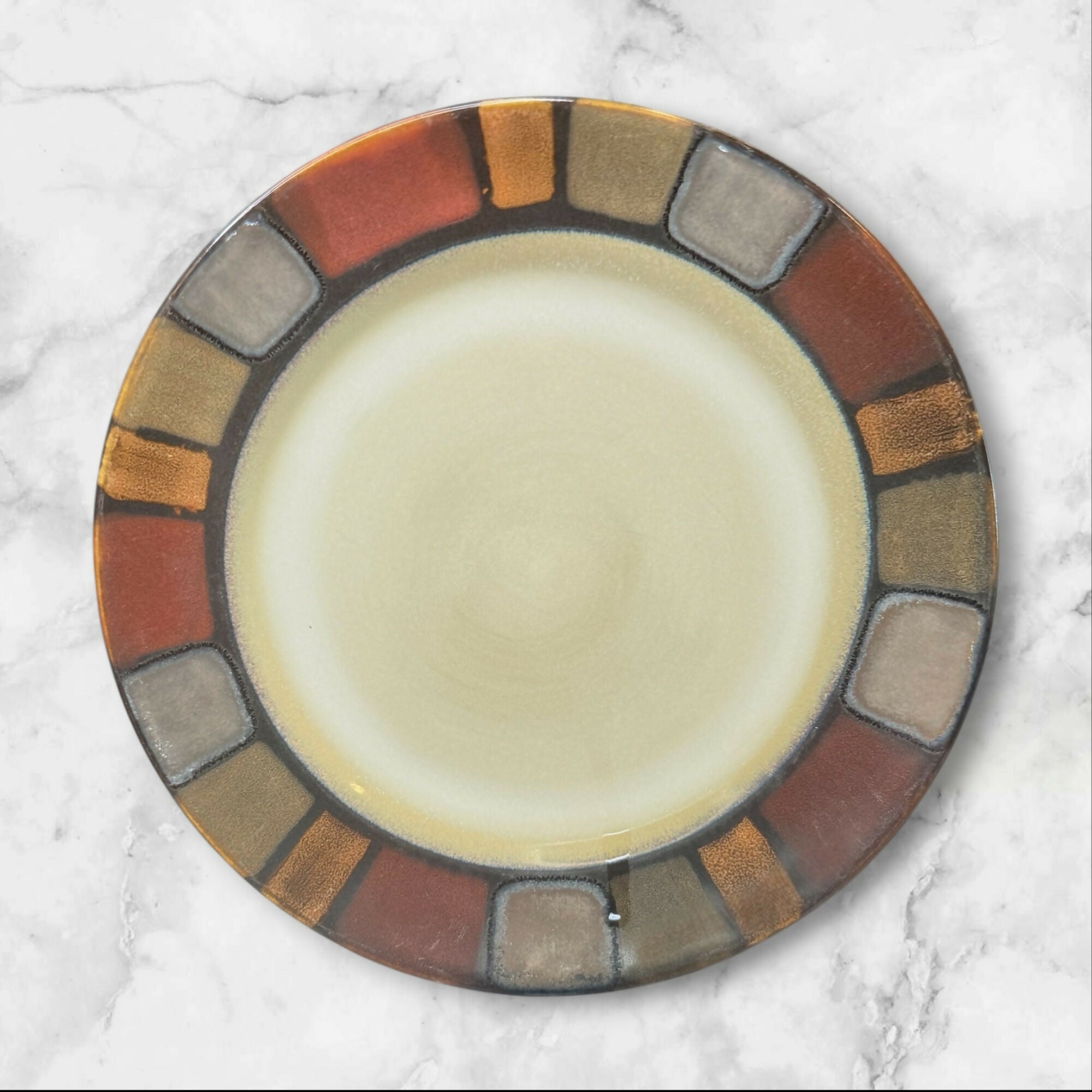Pier 1 Mosaic Dinner & Salad Plates Set | 10 Pc | Gently Used Condition