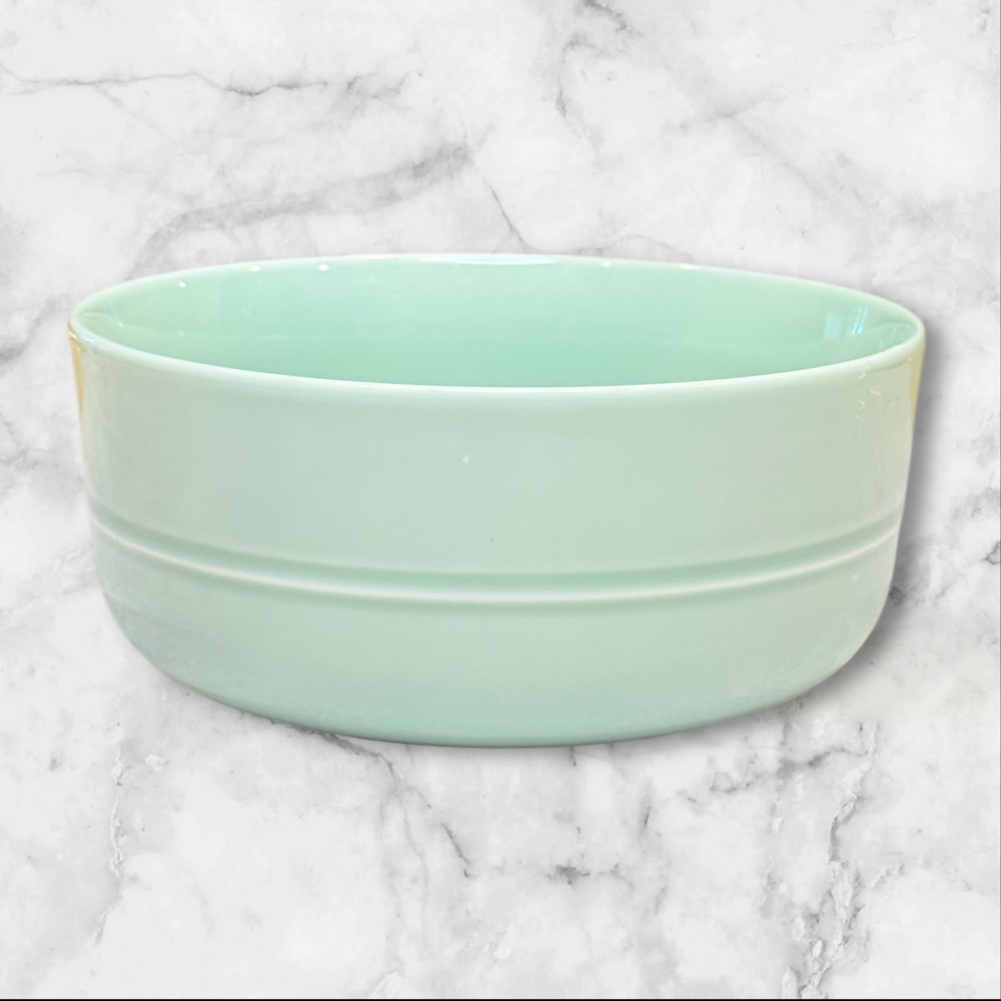 Crate & Barrel Hue Green & Blue Bowls | Set of 5 | Good Condition