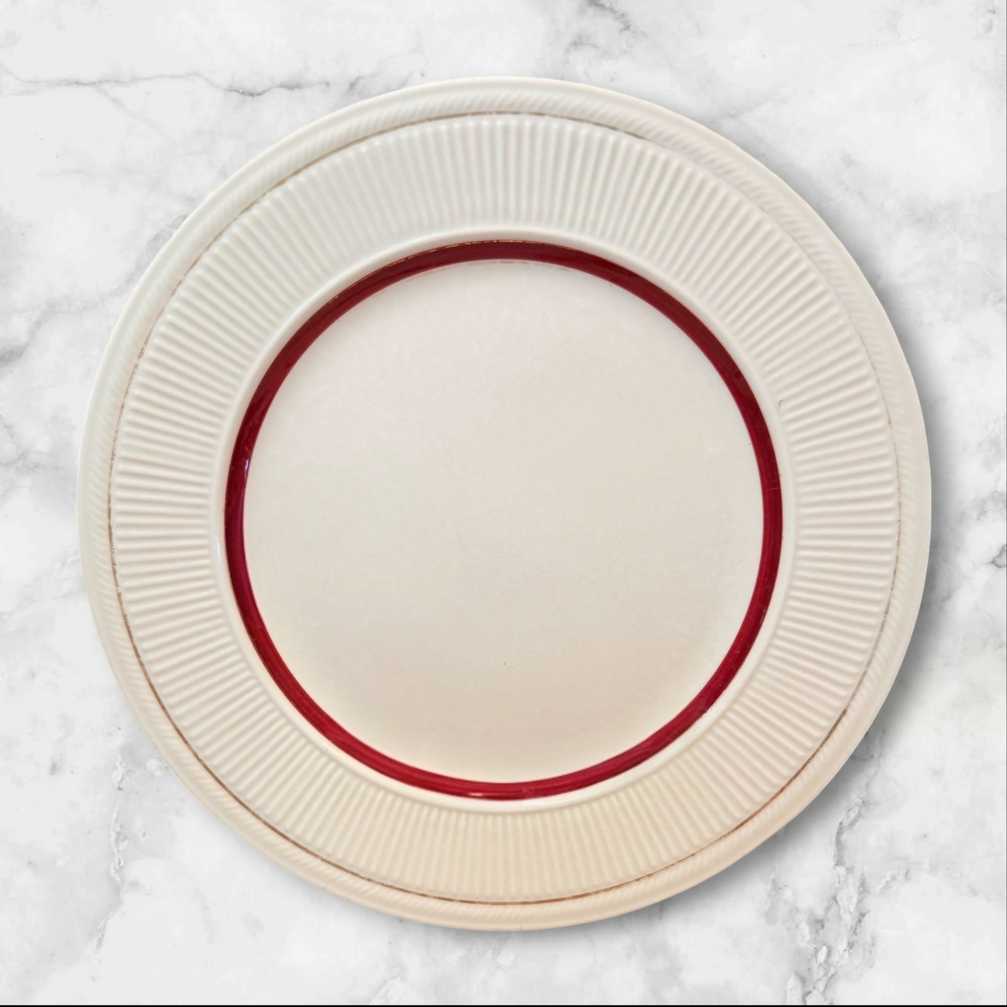 Anchor Hocking Shenango China Red Band Dinner Plates Set of 4 | Good Condition