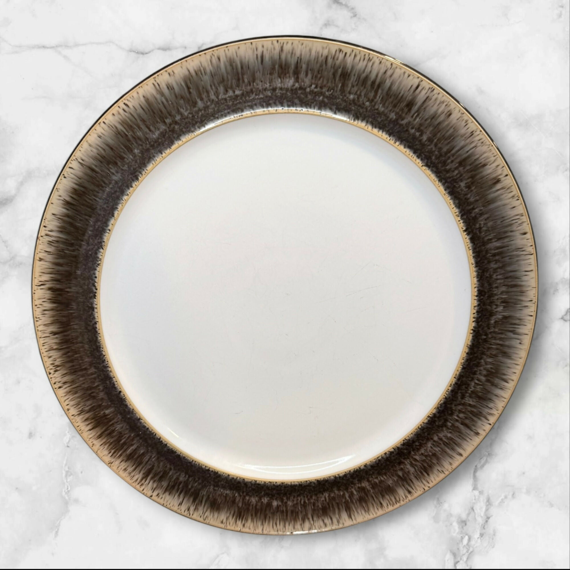 Denby Langley Praline Dinner Plates | Set of 4 | Excellent Condition