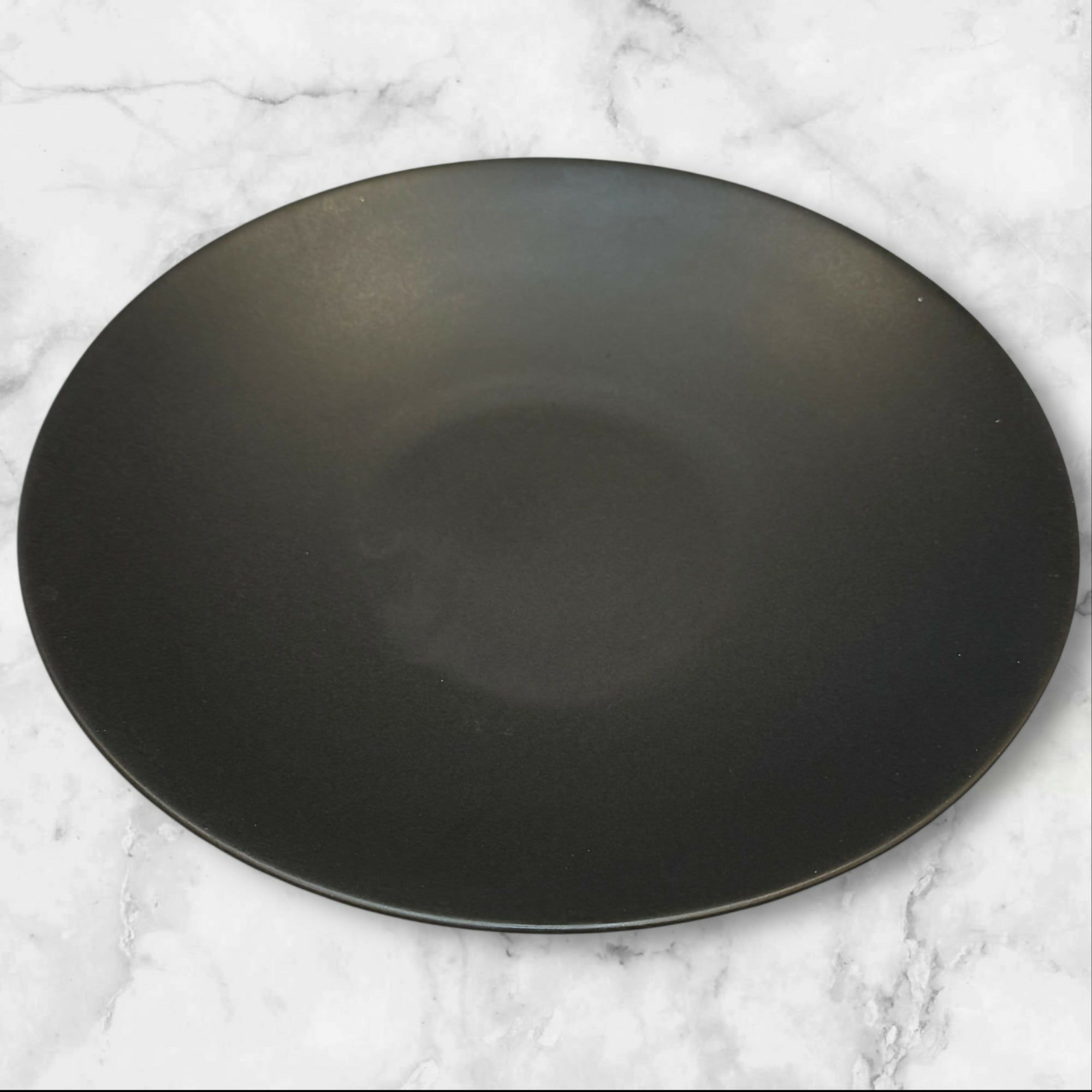 Furio Worldview Onyx Dinner Plates | Set of 4 | Gently Used Matte Black