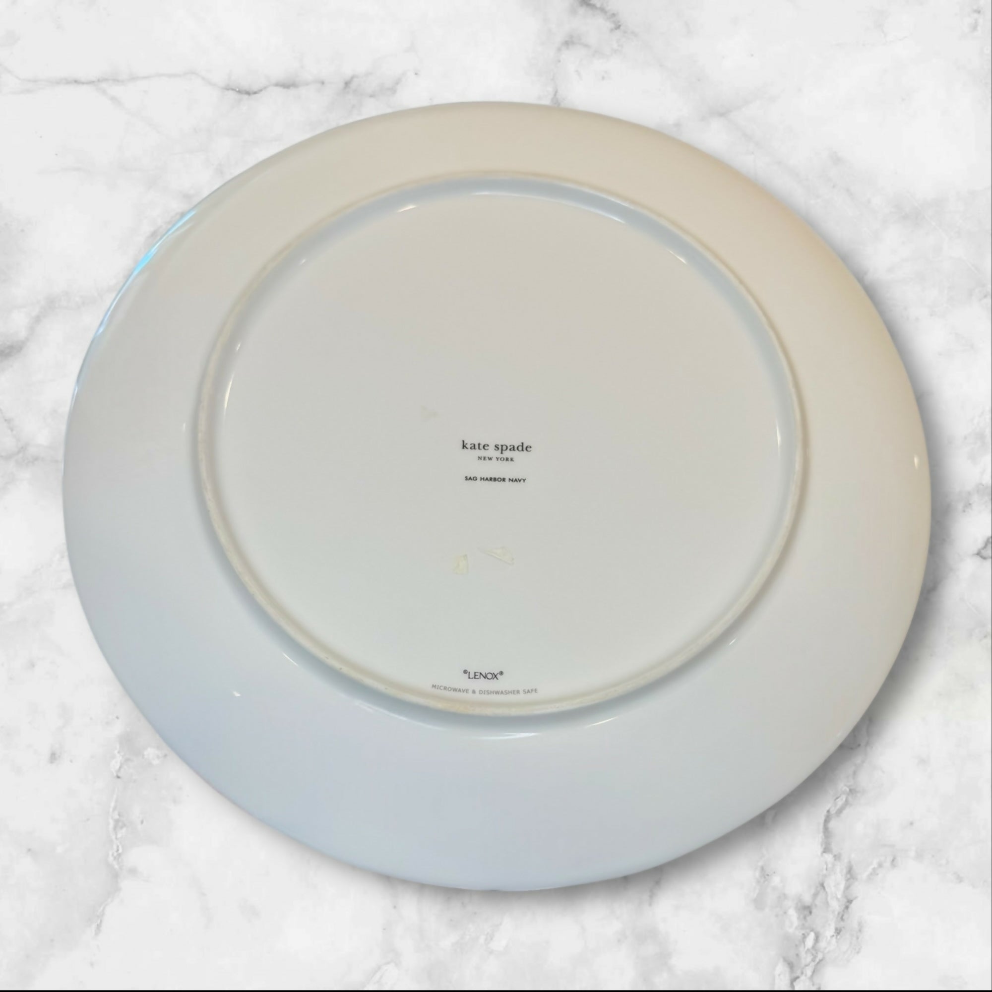 Lenox Kate Spade Sag Harbor Navy Dinner Plates | Set of 6 | Good Condition