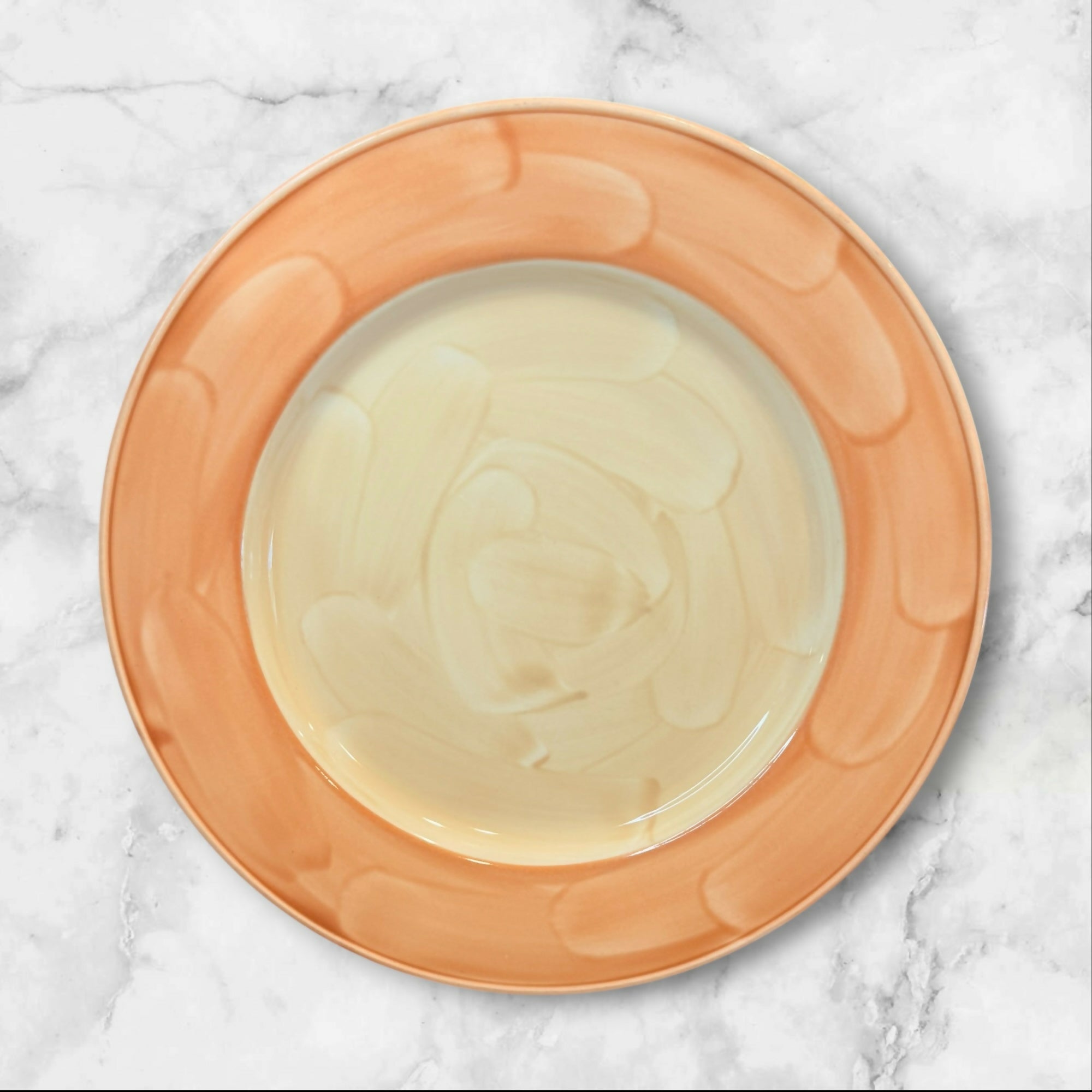 Steelite International Peach & Cream Pasta Soup Bowls Set of 4 | Excellent Condition