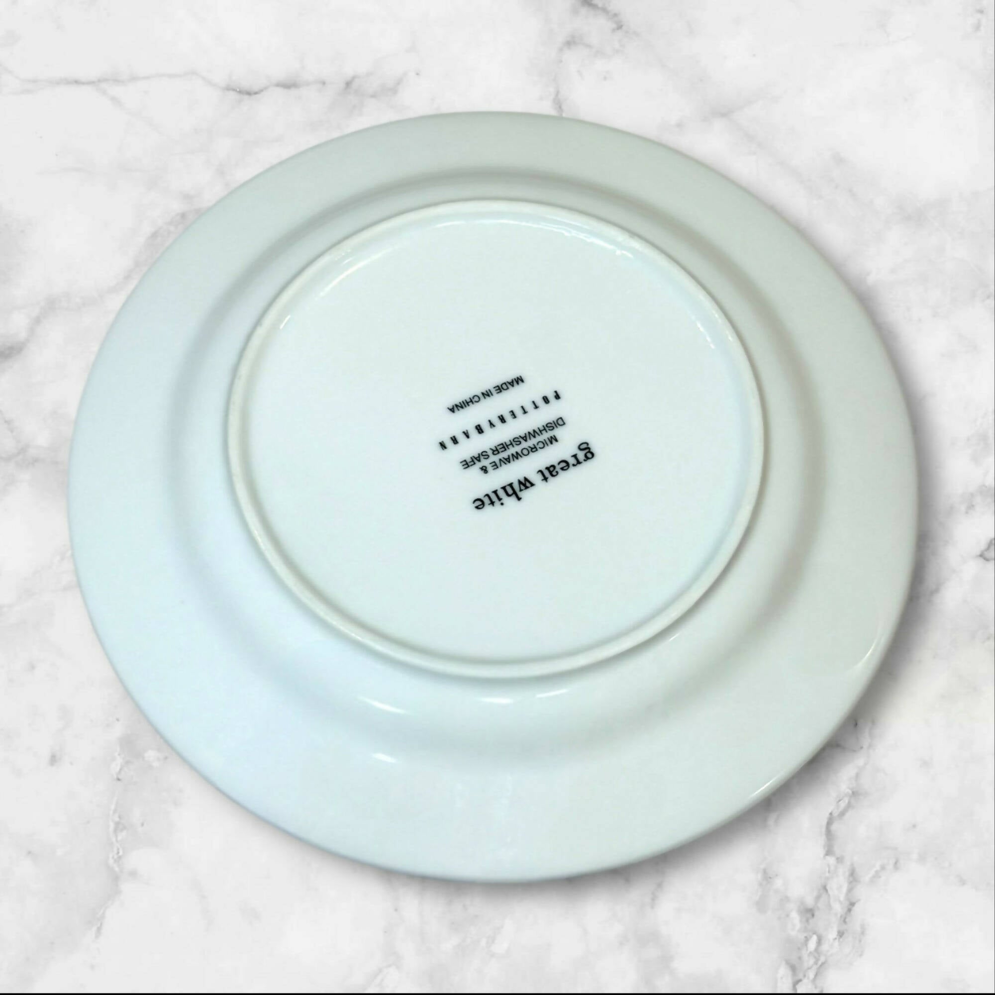 Pottery Barn Great White Rim Salad Plates | Set of 6 | Great Condition