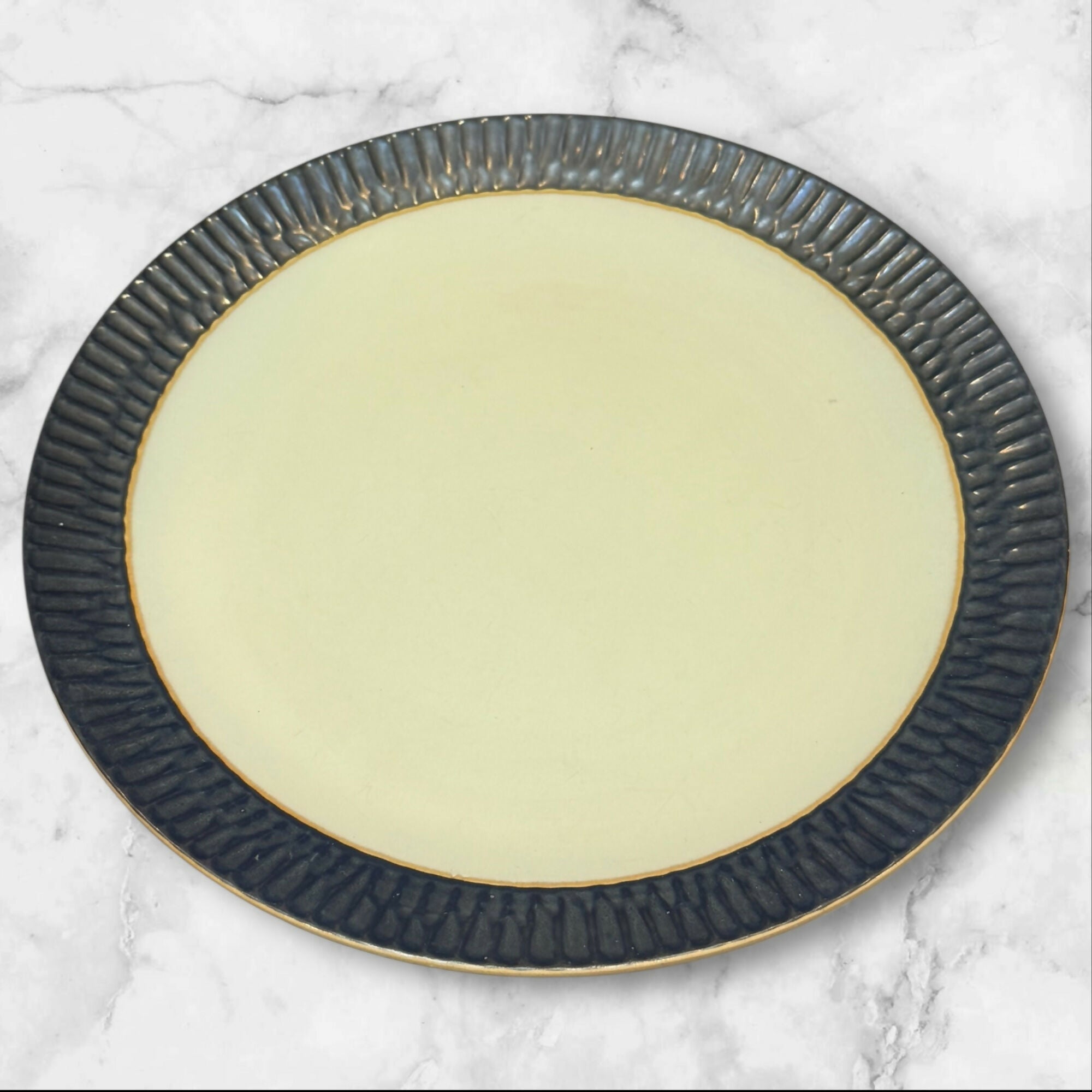 Crate & Barrel Scavo Dinner Plates | Set of 5 | Great Condition | Pre-Owned