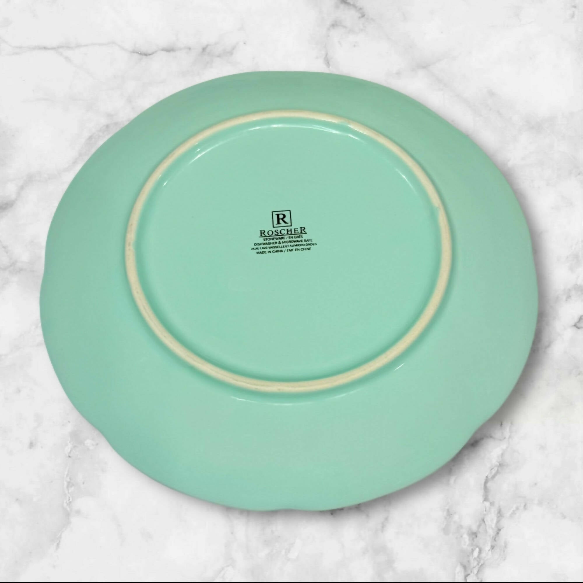 Roscher & Co Bohemia Mint Salad Plates | Set of 4 | Great Condition