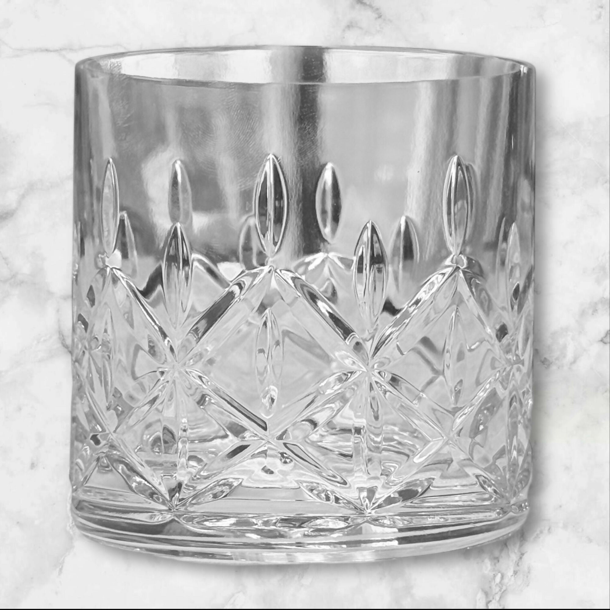 Block Olympic Crystal DOF Glasses | Set of 2 | Excellent Condition