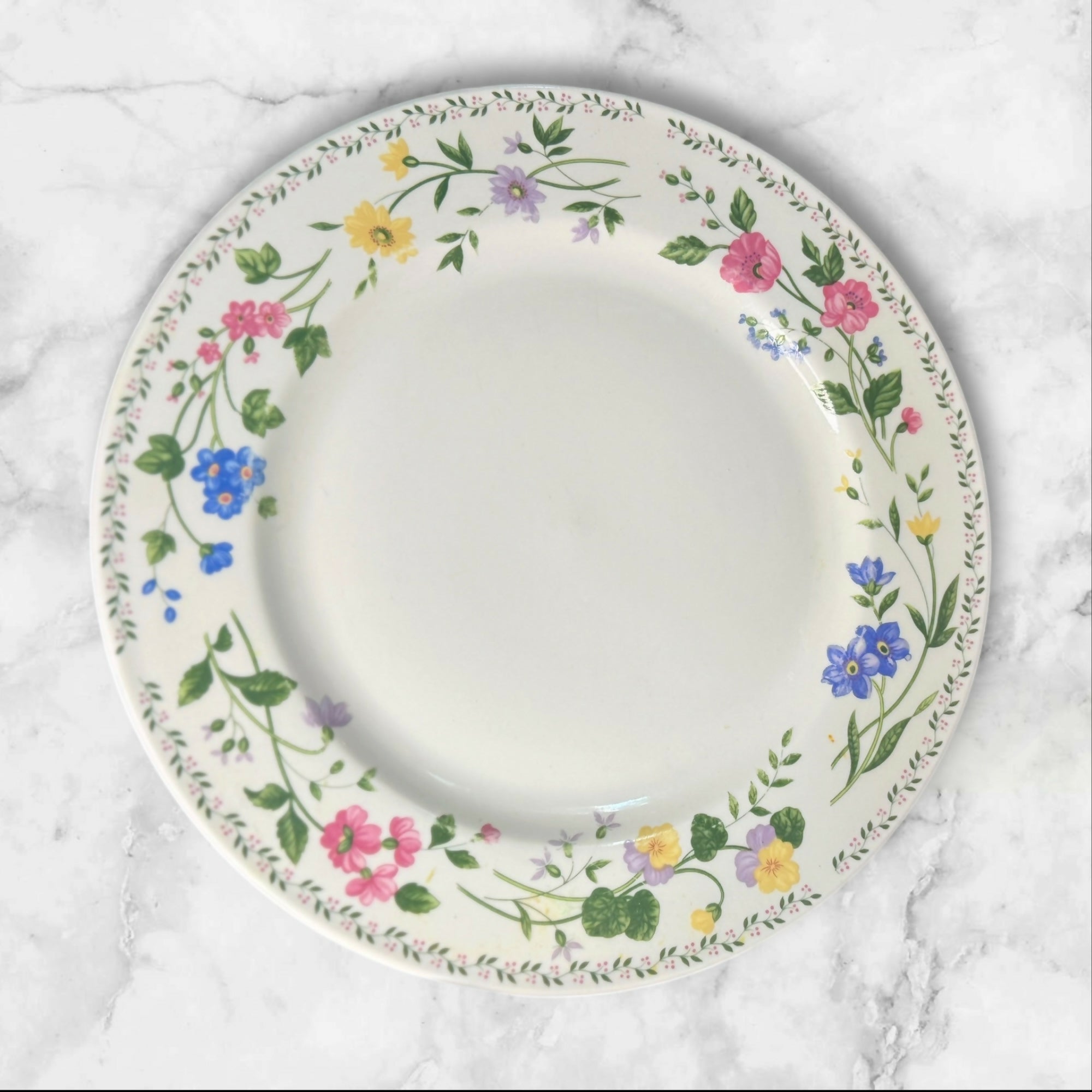 Farberware English Garden Dinner Plates Set of 4 | Floral | Great Condition