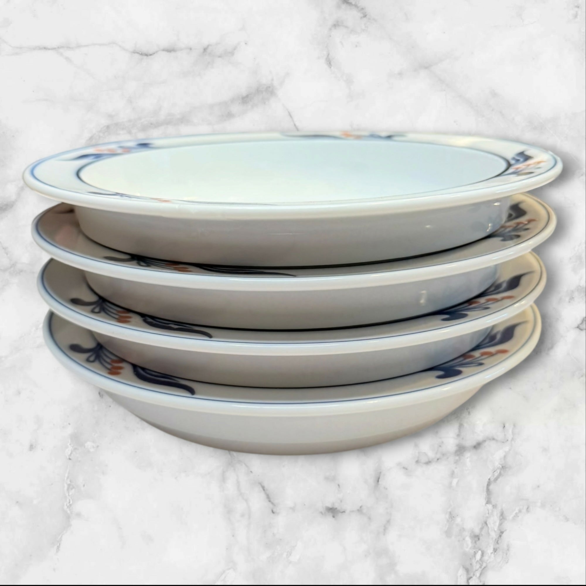 Dansk Maribo Japan Rim Soup Bowls | Set of 4 | Great Condition
