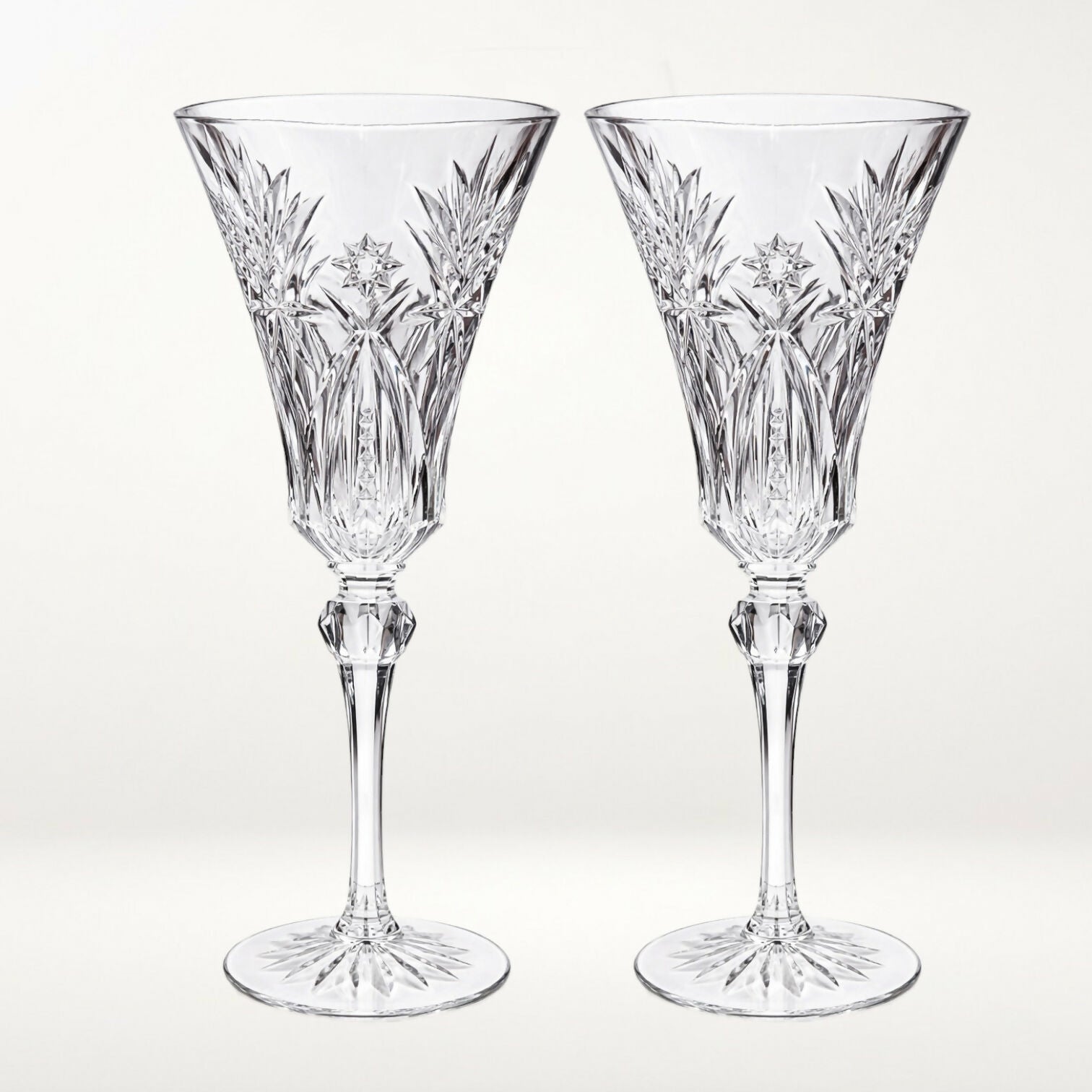 Cristal D’Arques Vincennes Crystal Champagne Flutes | Set of 2 | Excellent Condition