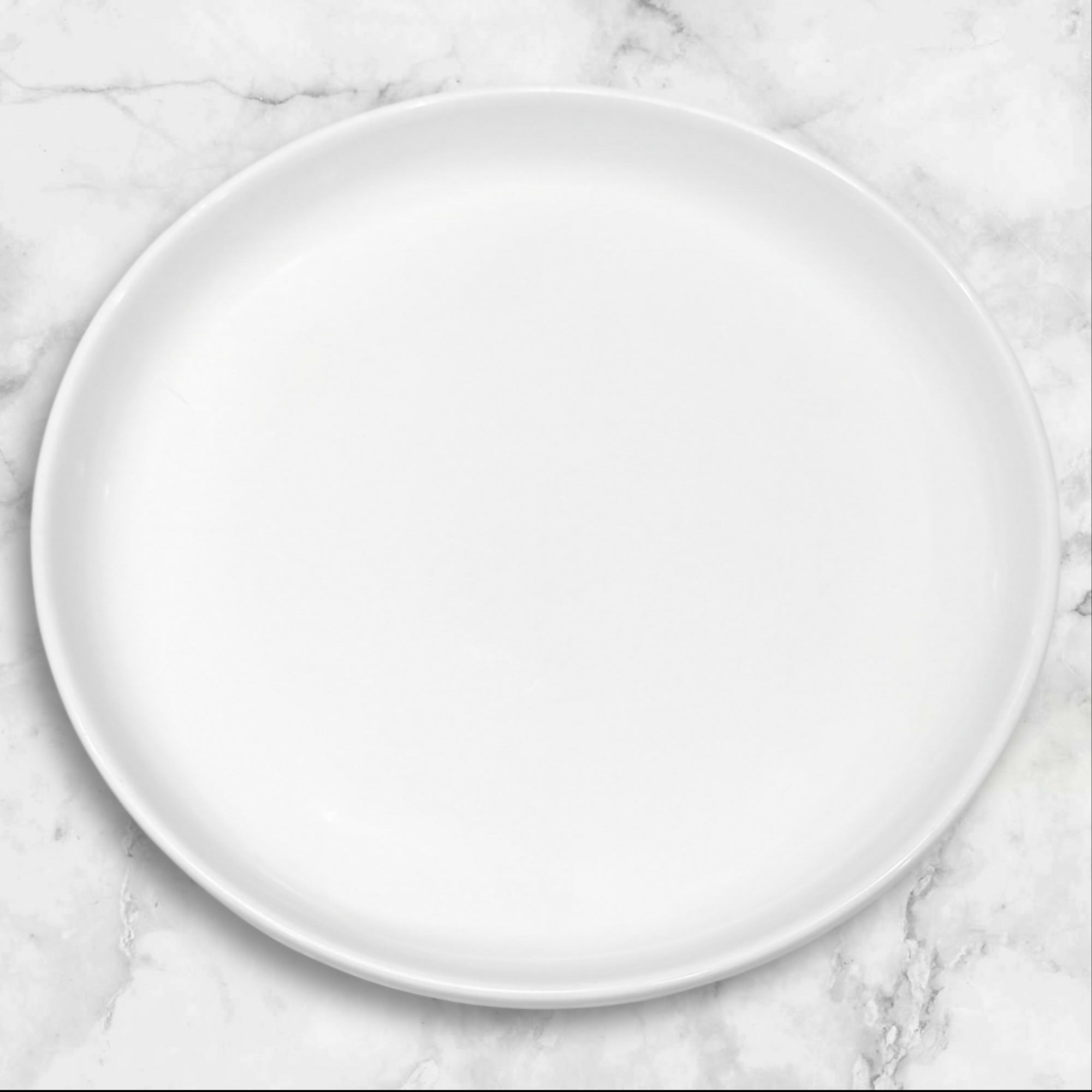 Crate & Barrel Culinary Arts Raised Rim Plates | Set of 4 | Gently Used