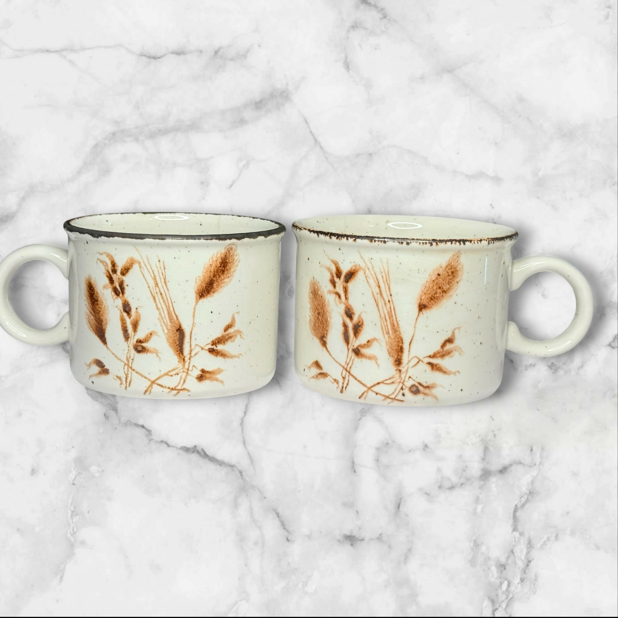 W.R. Midwinter Stonehenge Wild Oats Flat Cups | Set of 2 | Gently Used