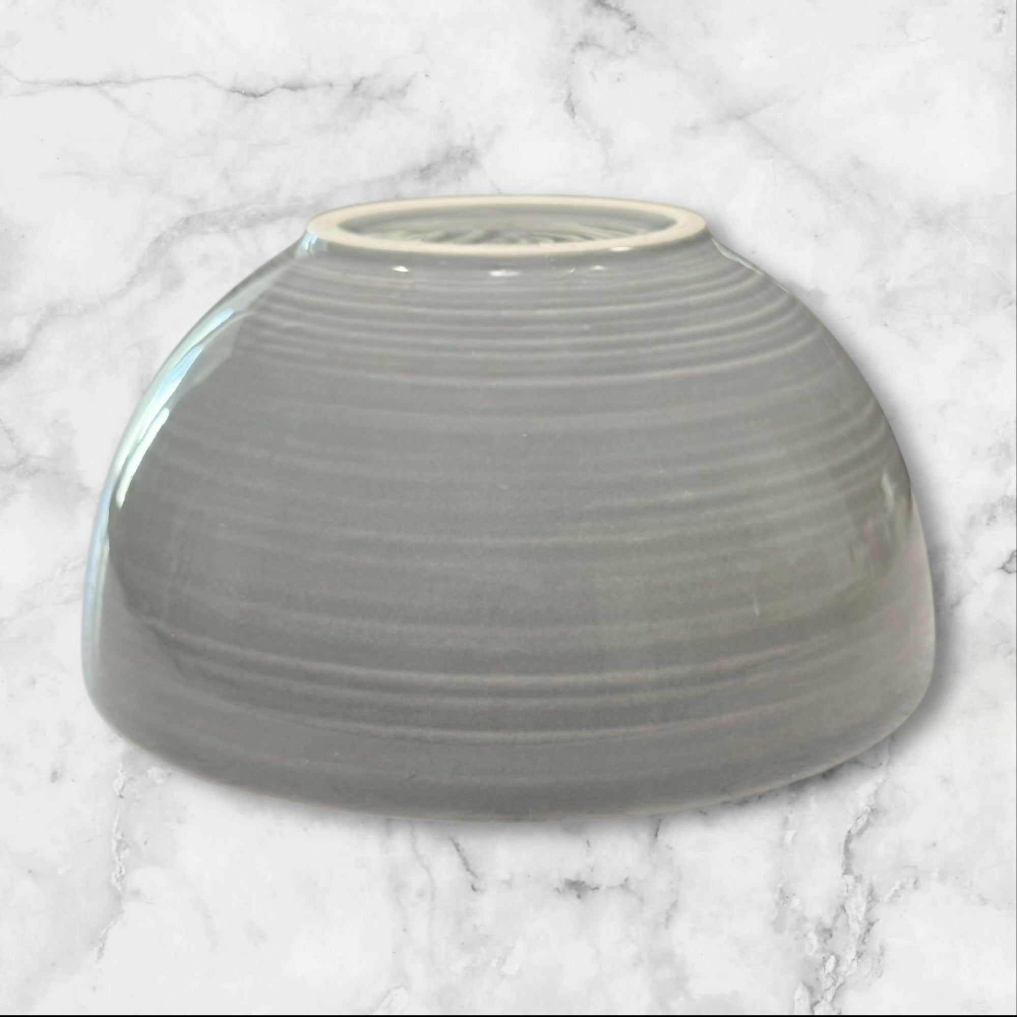 Pottery Barn Joshua-Gray Stoneware Bowls | Set of 4 | Excellent Condition